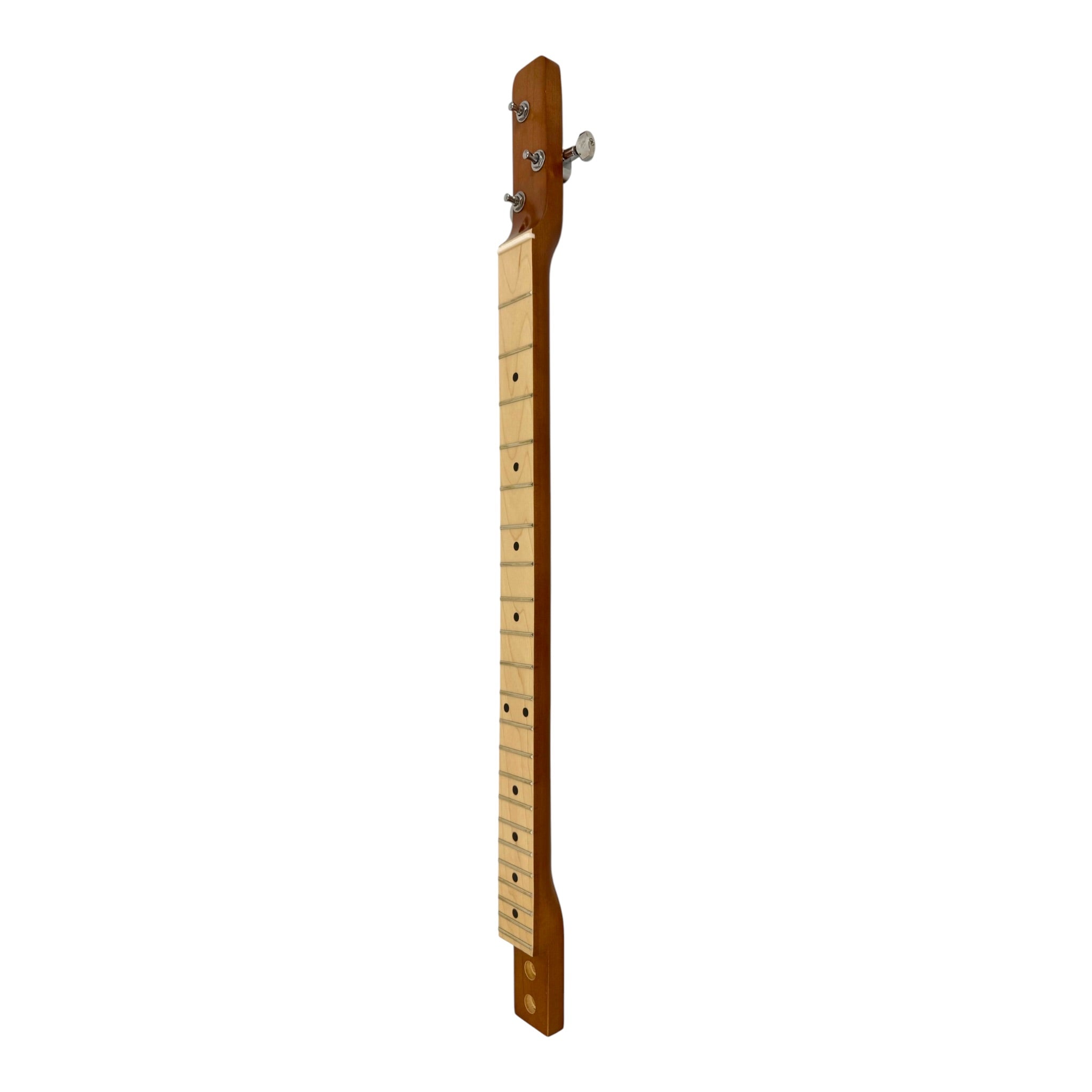 Haze "Blues" Mahogany Body 3-String Cigar Box Guitar Complete DIY Kit - Passive Piezo Pickup - X1 (Optional Slide Available)