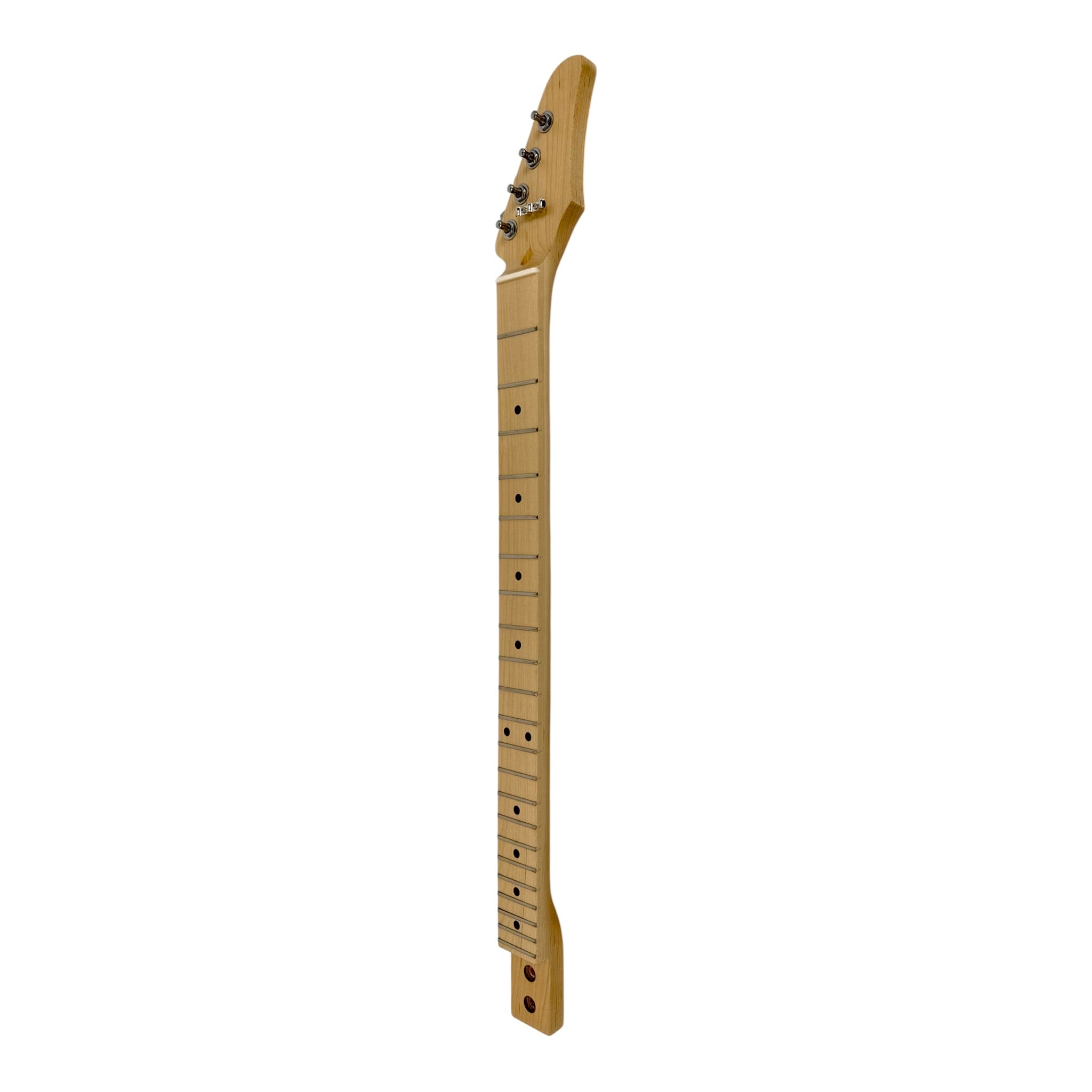 Haze "Blues" Mahogany Body 4-String Electric Cigar Box Guitar Complete DIY Kit - Passive Single Coil Pickup - X4