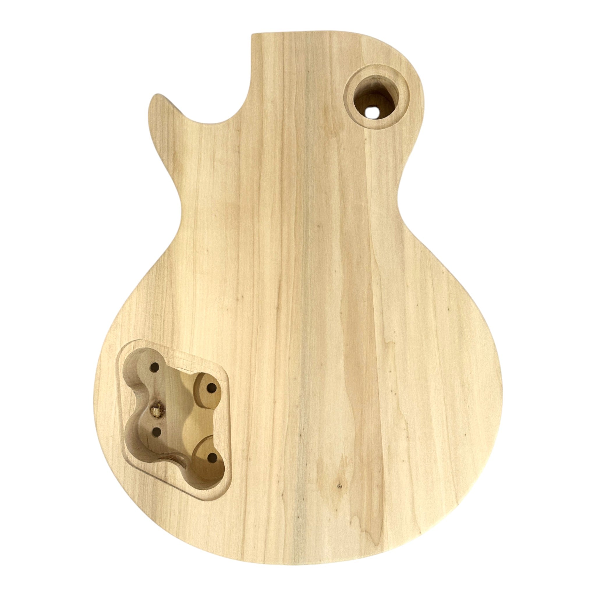 HSLPP19380BDIY Solid Basswood Body Maple Set-Neck HLP H-H Electric Guitar DIY Kit -Complete No-Soldering w/ IvoryTrims & Chrome Hardware