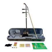 Hua Yin 华音 HY132EQ "Twilight Crest" Ebony Erquan Erhu - Premium Travel Hard Case - Professional Series
