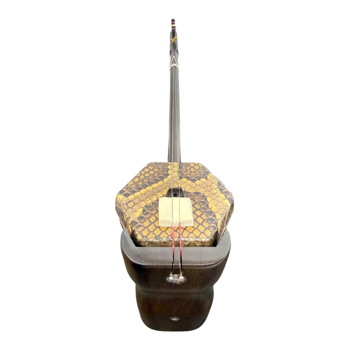 Hua Yin 华音 HY132G6 “Moon Crescent” Cheng Guibao Erhu with Dark Coffee Finish - Premium Travel Hard Case - Intermediate Series