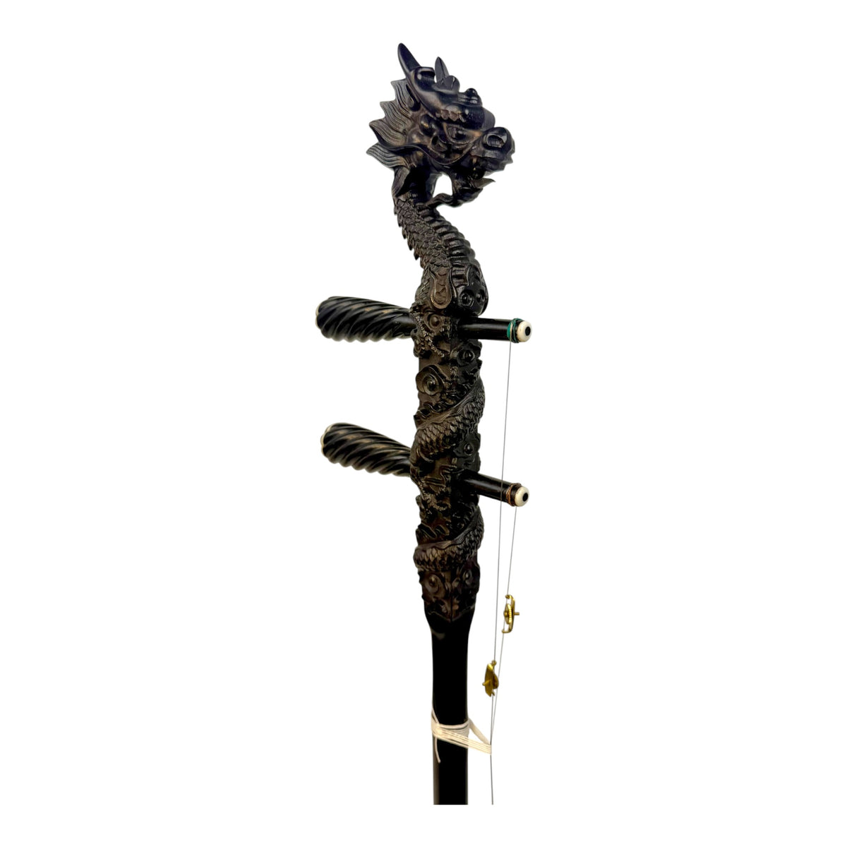 Hua Yin 华音 HY132L1 "Blossom Dragon" Ebony Erhu - Premium Travel Hard Case - Professional Series
