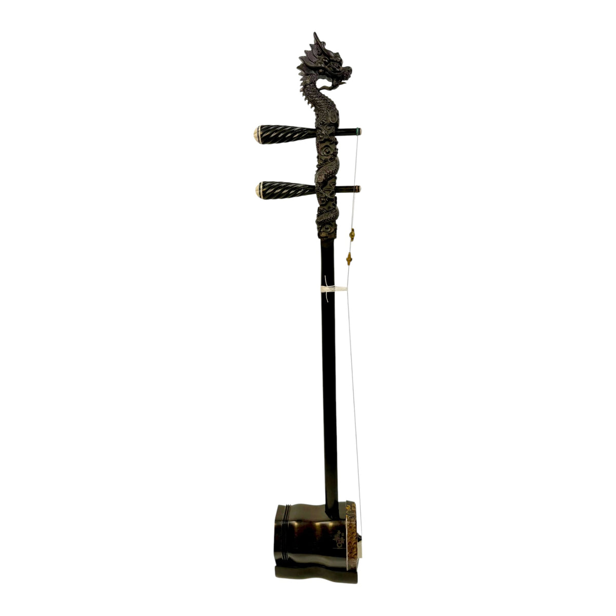 Hua Yin 华音 HY132L1 "Blossom Dragon" Ebony Erhu - Premium Travel Hard Case - Professional Series