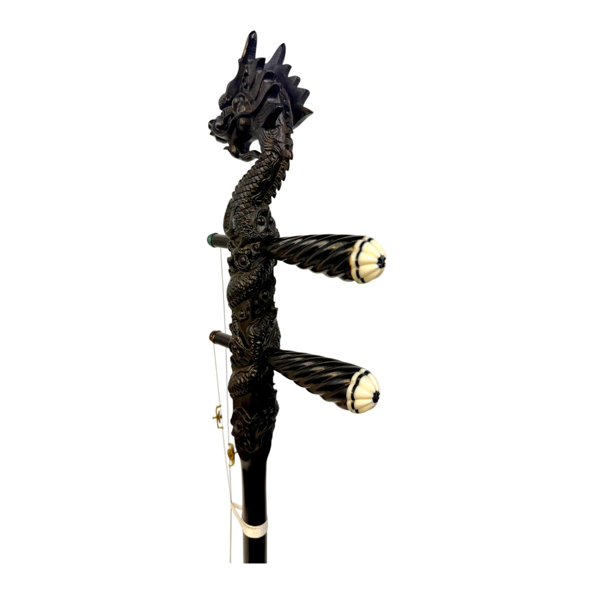 Hua Yin 华音 HY132L1 "Blossom Dragon" Ebony Erhu - Premium Travel Hard Case - Professional Series