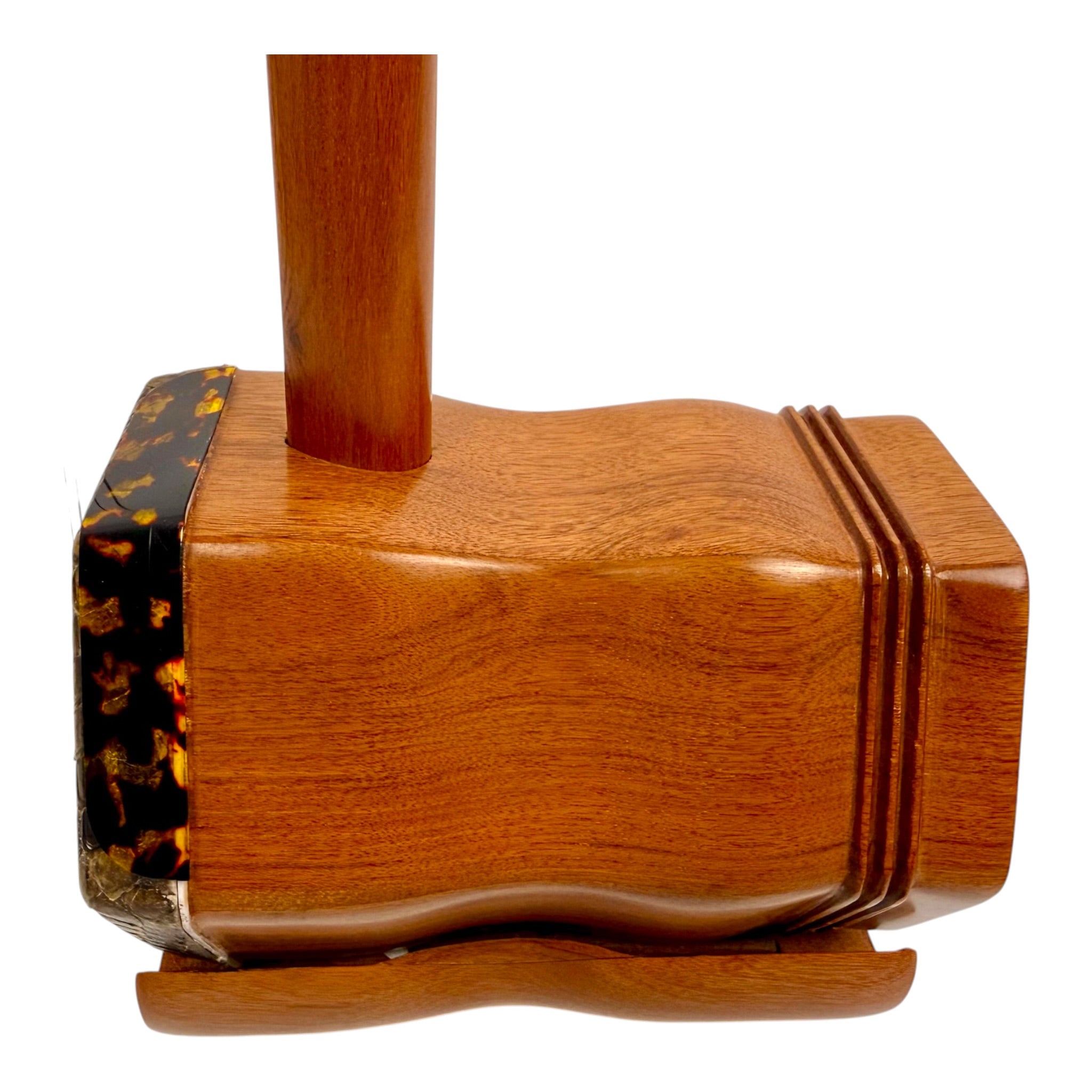 Hua Yin 华音 HY133 “Golden Crescent” Burmese Huanghuali Erhu in Natural Rosewood Finish - Premium Travel Hard Case - Intermediate Series