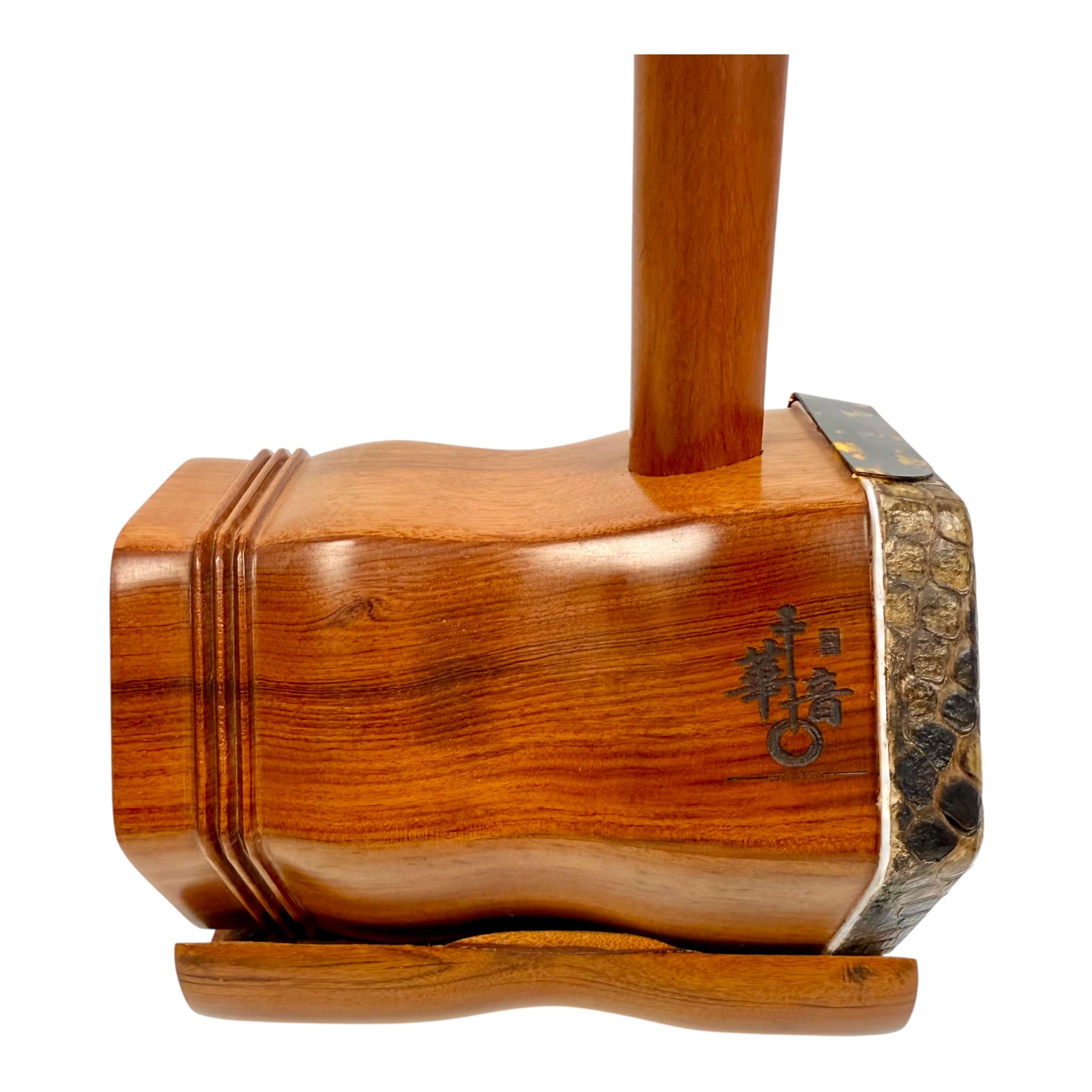 Hua Yin 华音 HY133 “Golden Crescent” Burmese Huanghuali Erhu in Natural Rosewood Finish - Premium Travel Hard Case - Intermediate Series