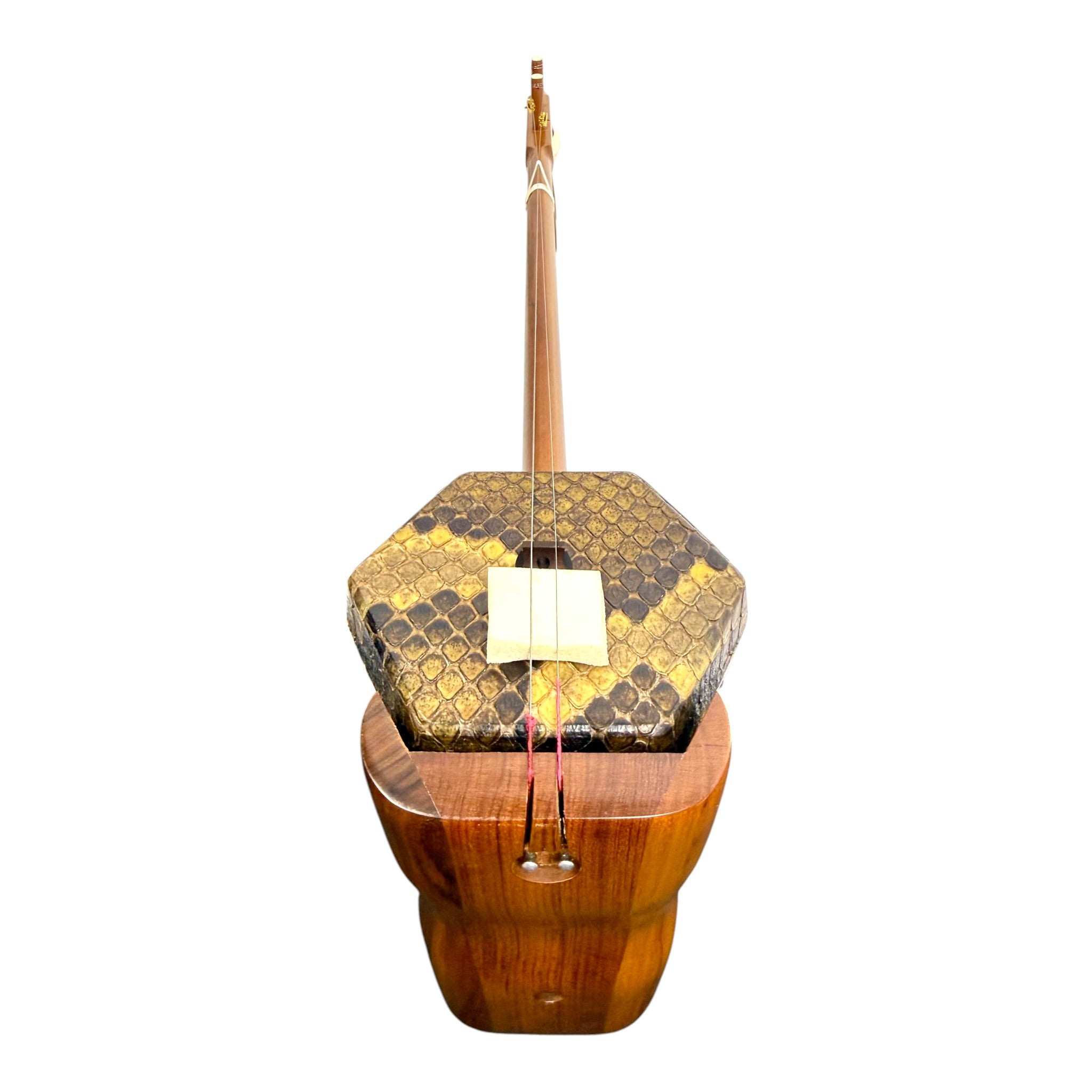Hua Yin 华音 HY133 “Golden Crescent” Burmese Huanghuali Erhu in Natural Rosewood Finish - Premium Travel Hard Case - Intermediate Series