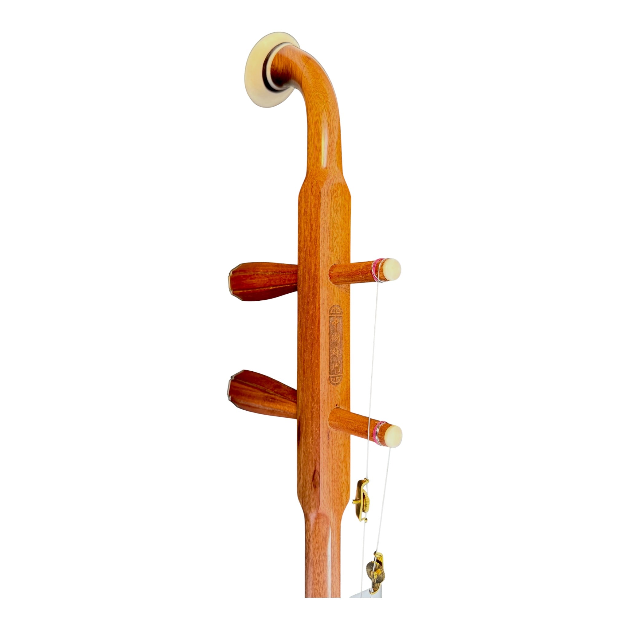 Hua Yin 华音 HY133 “Golden Crescent” Burmese Huanghuali Erhu in Natural Rosewood Finish - Premium Travel Hard Case - Intermediate Series