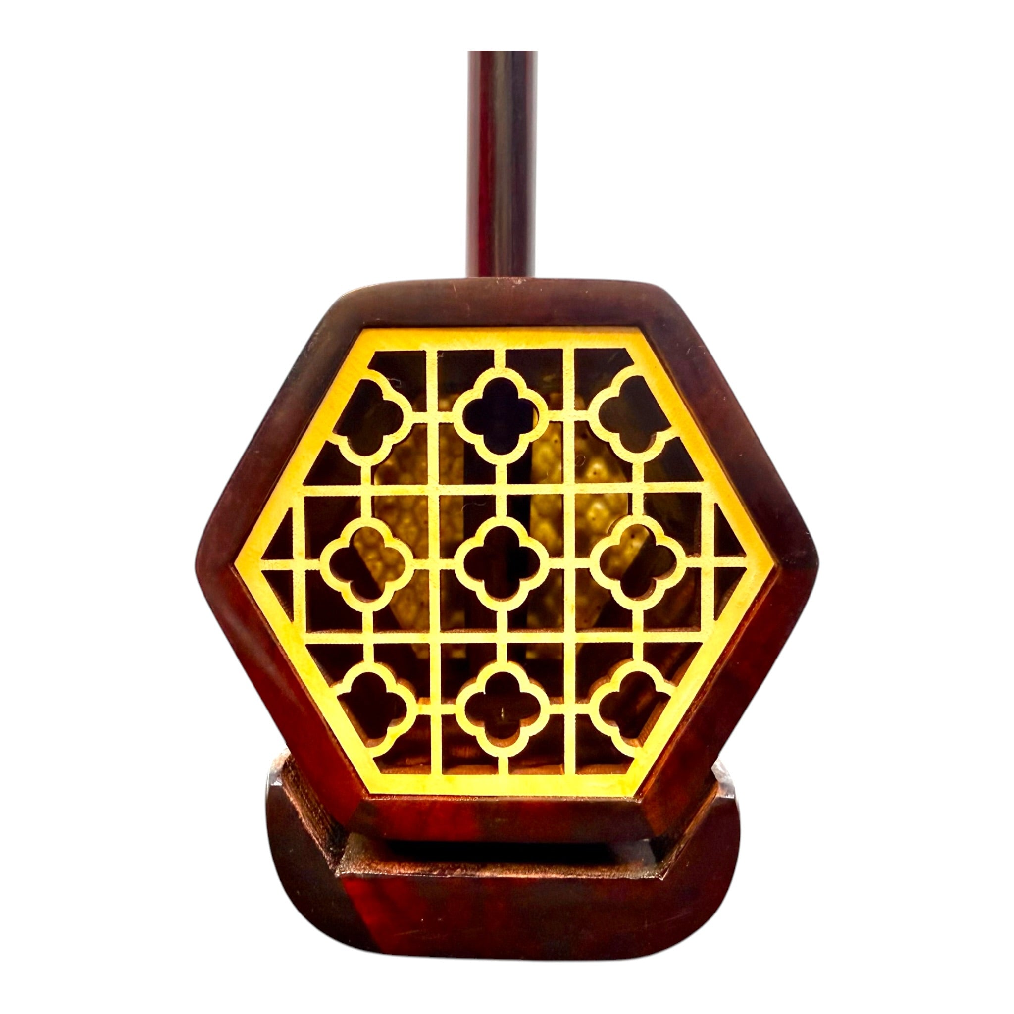 Hua Yin HY134B "Sunrise Crest" Zitan Sandalwood Erhu - Premium Travel Hard Case - Professional Series