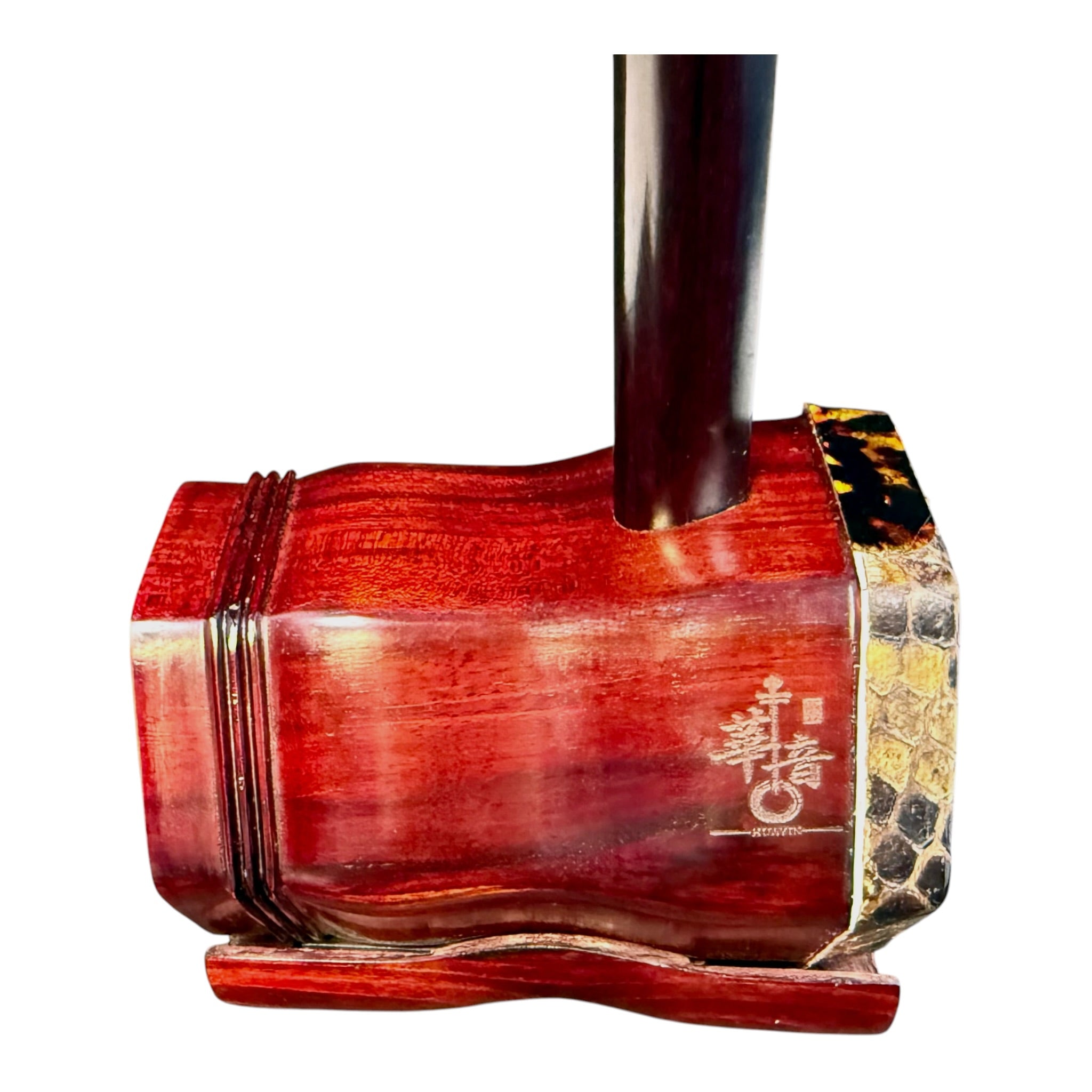 Hua Yin HY134B "Sunrise Crest" Zitan Sandalwood Erhu - Premium Travel Hard Case - Professional Series