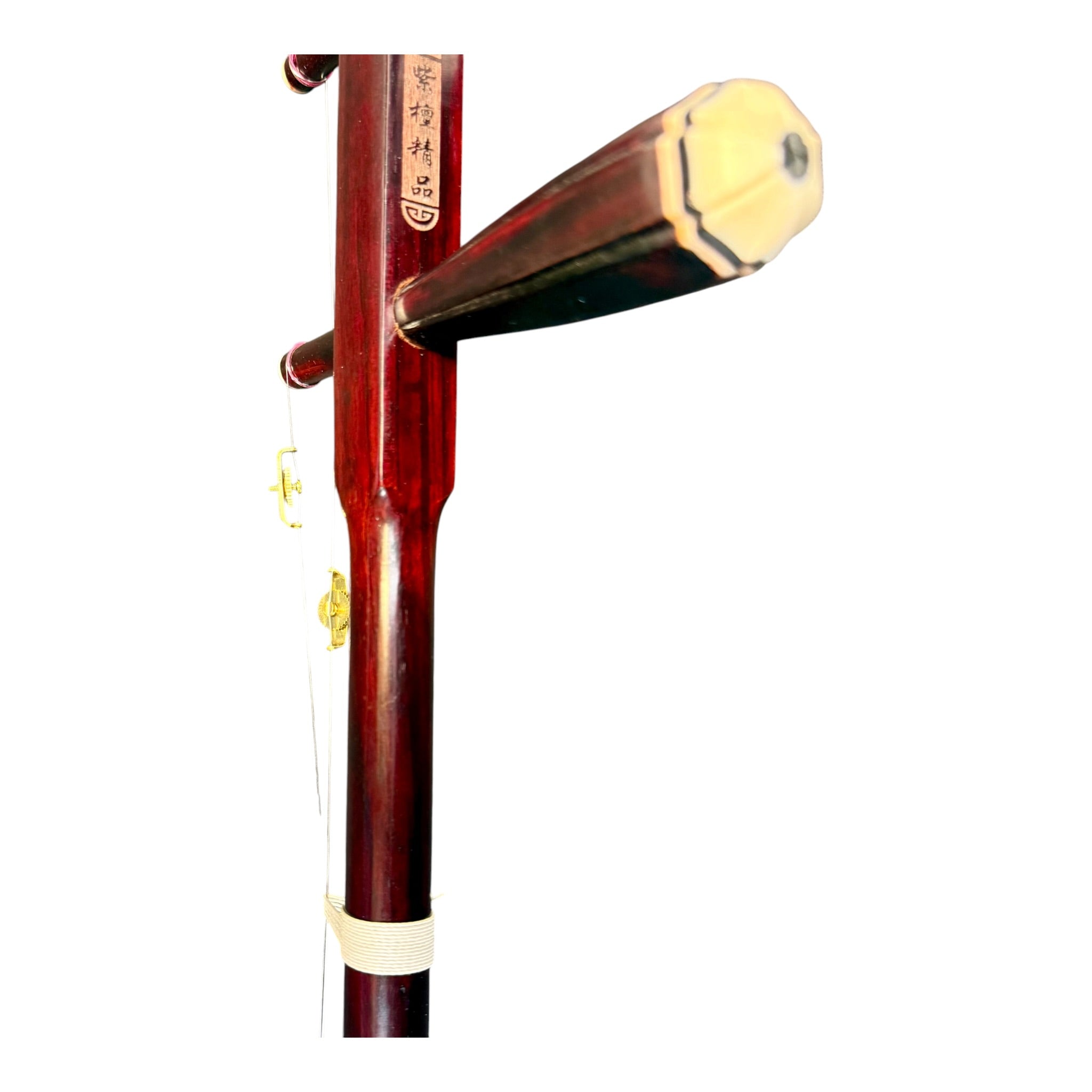 Hua Yin HY134B "Sunrise Crest" Zitan Sandalwood Erhu - Premium Travel Hard Case - Professional Series