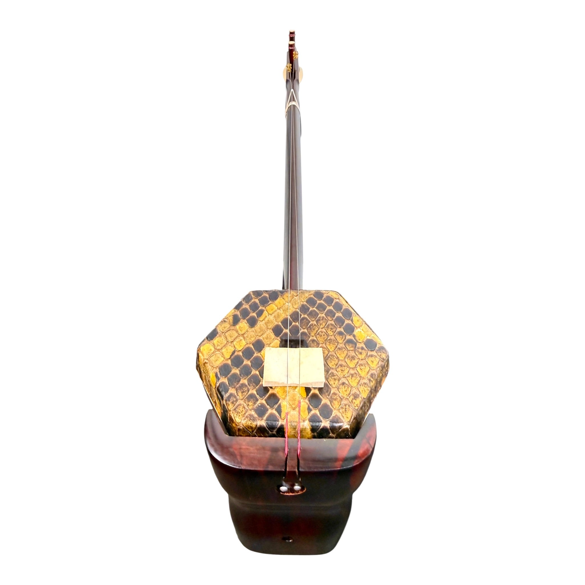 Hua Yin HY134B "Sunrise Crest" Zitan Sandalwood Erhu - Premium Travel Hard Case - Professional Series