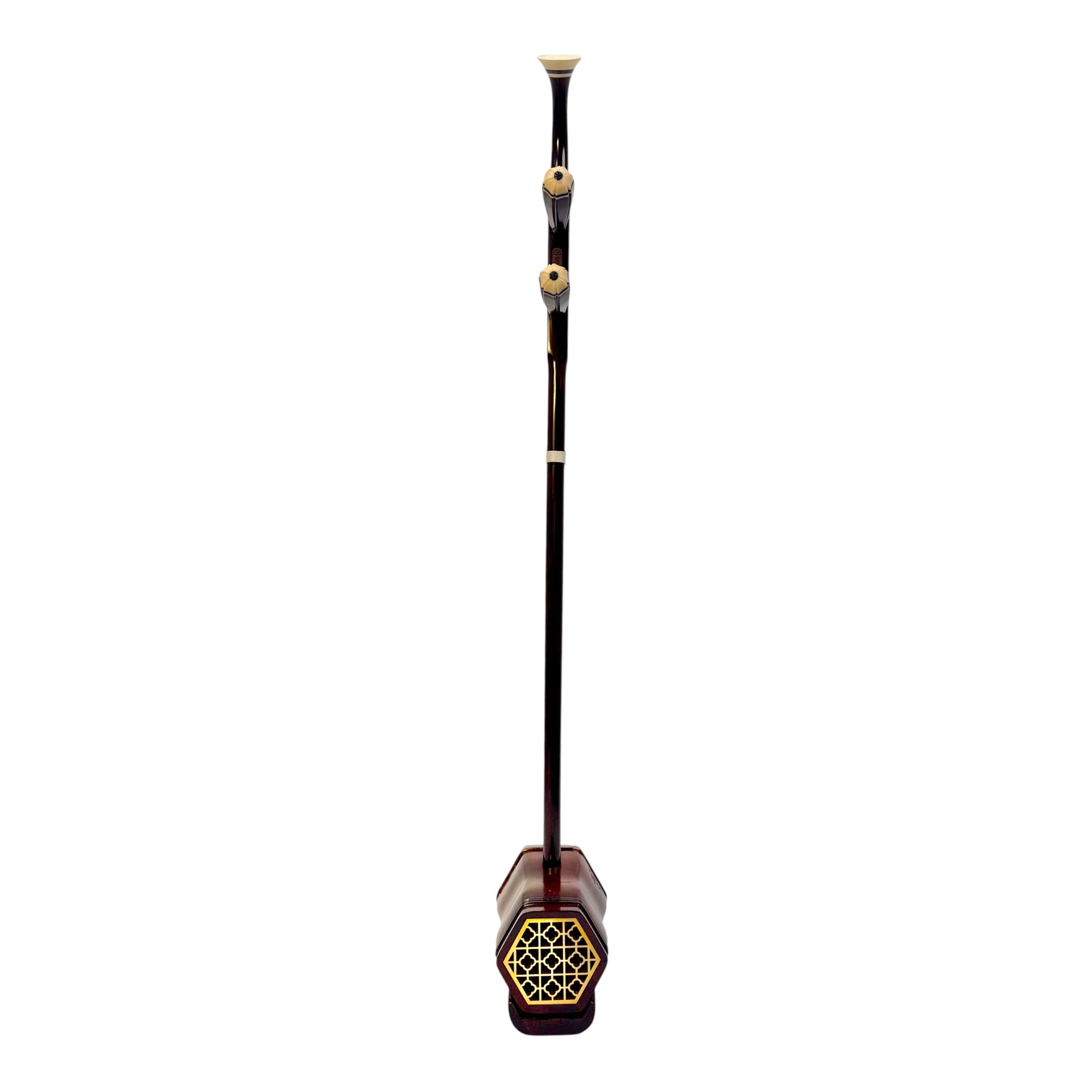 Hua Yin HY134B "Sunrise Crest" Zitan Sandalwood Erhu - Premium Travel Hard Case - Professional Series