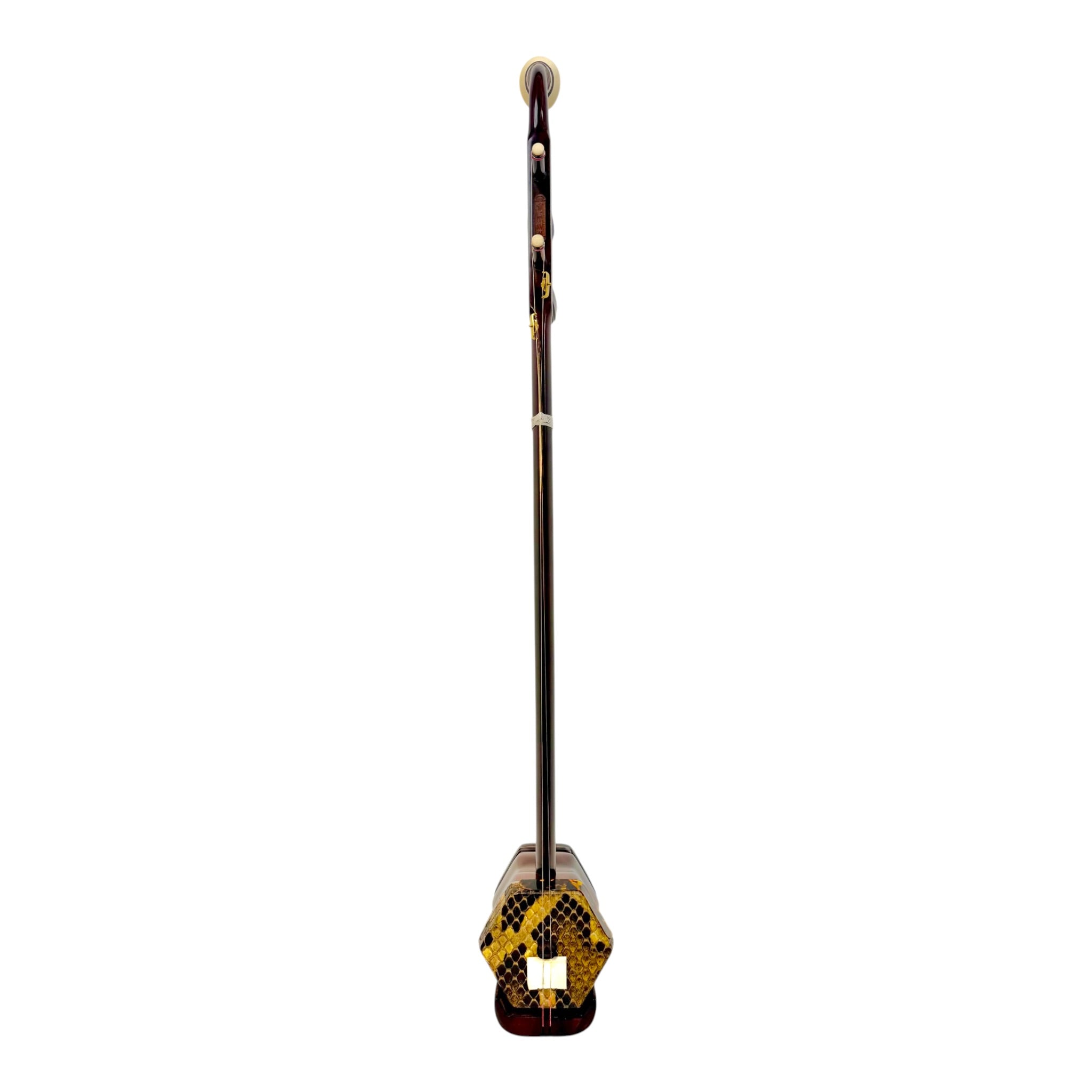 Hua Yin HY134B "Sunrise Crest" Zitan Sandalwood Erhu - Premium Travel Hard Case - Professional Series