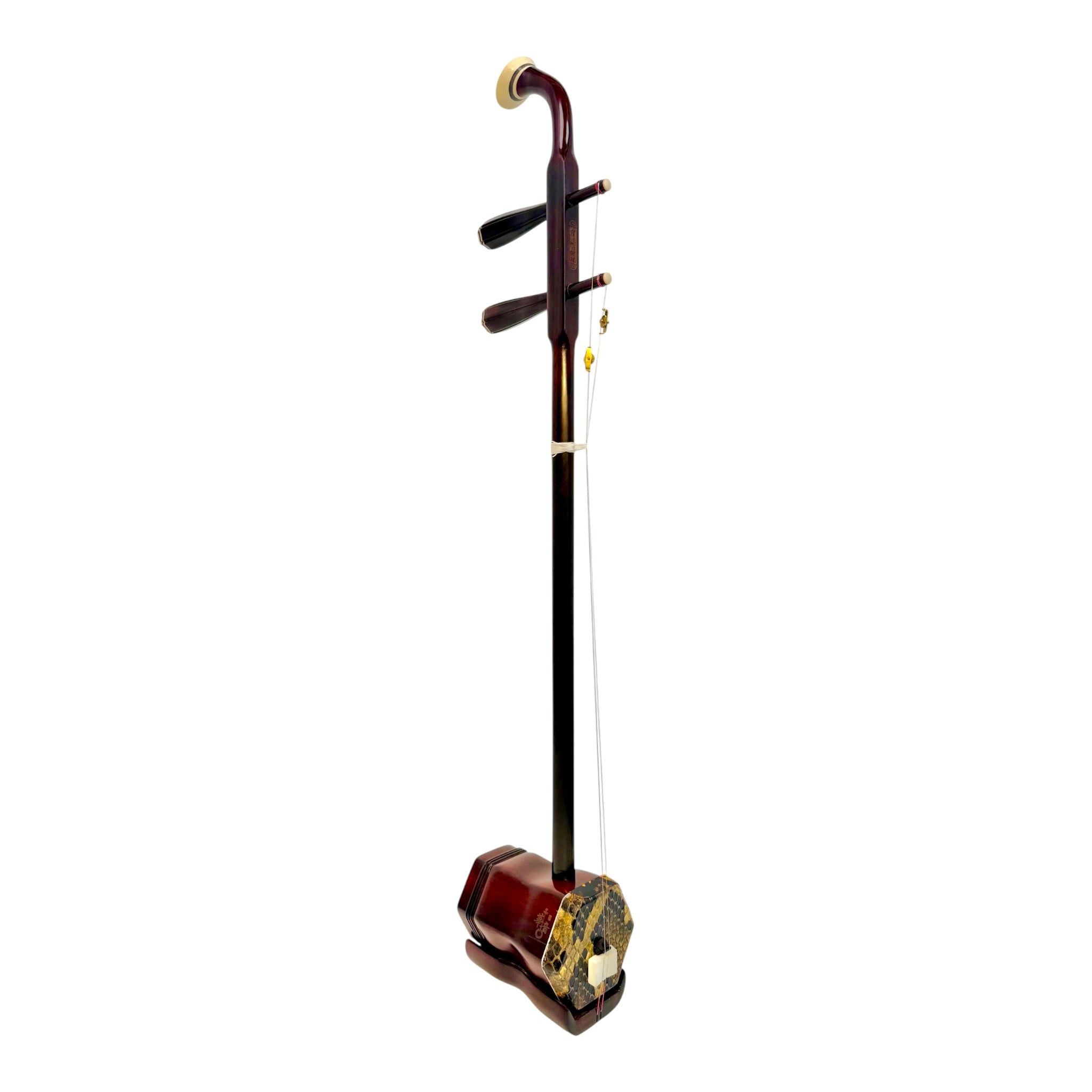 Hua Yin HY134B "Sunrise Crest" Zitan Sandalwood Erhu - Premium Travel Hard Case - Professional Series