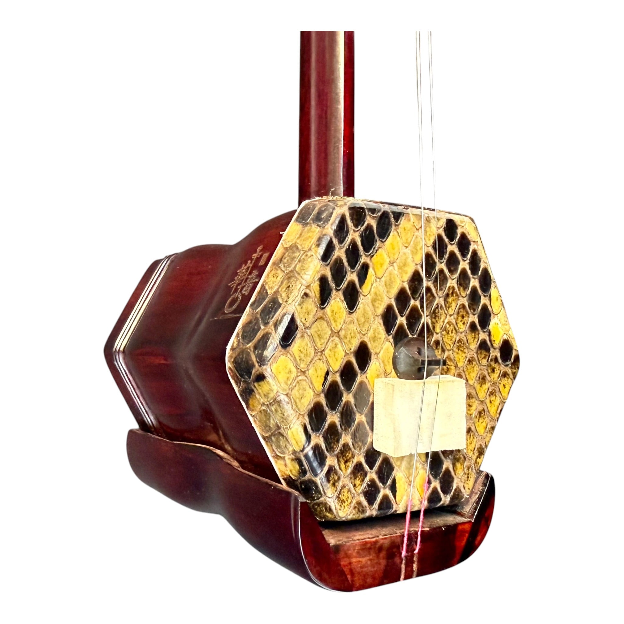 Hua Yin HY134B "Sunrise Crest" Zitan Sandalwood Erhu - Premium Travel Hard Case - Professional Series