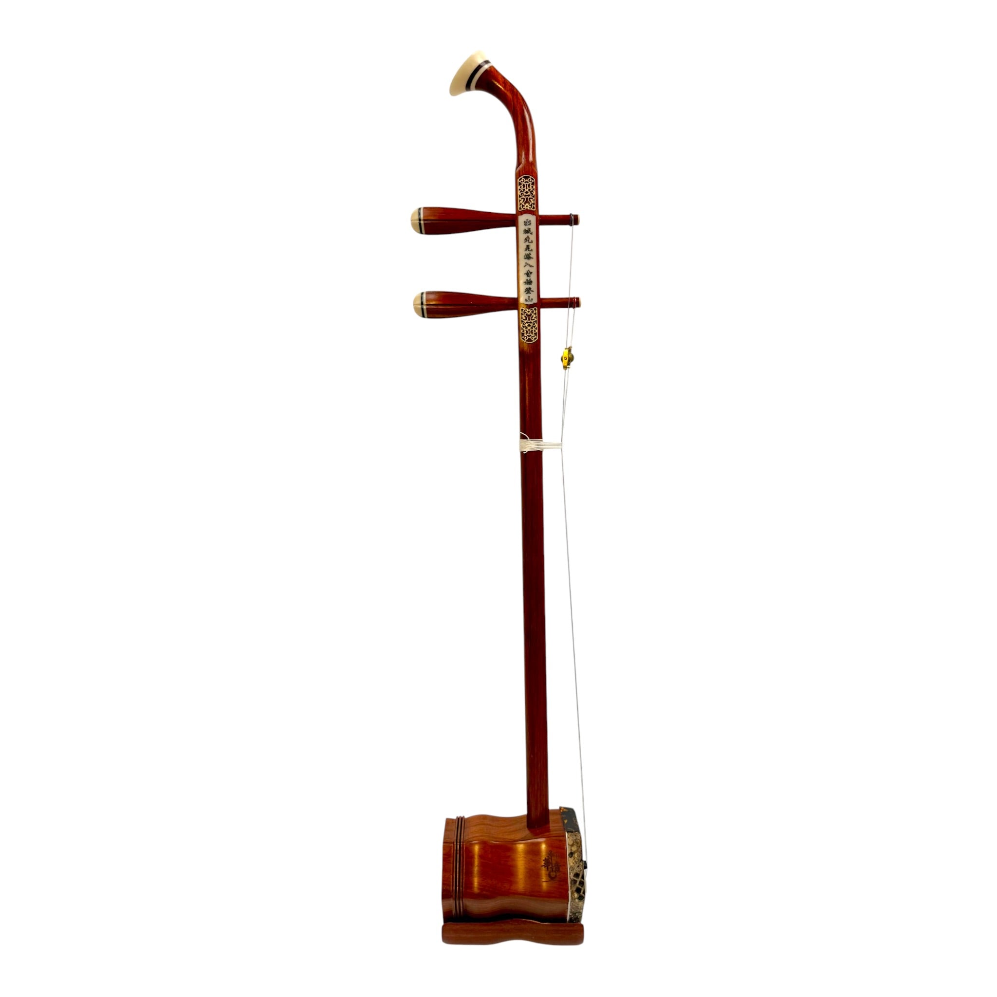 Hua Yin HYT822 African Rosewood Erhu with Carved Bone Inlays - Student Series