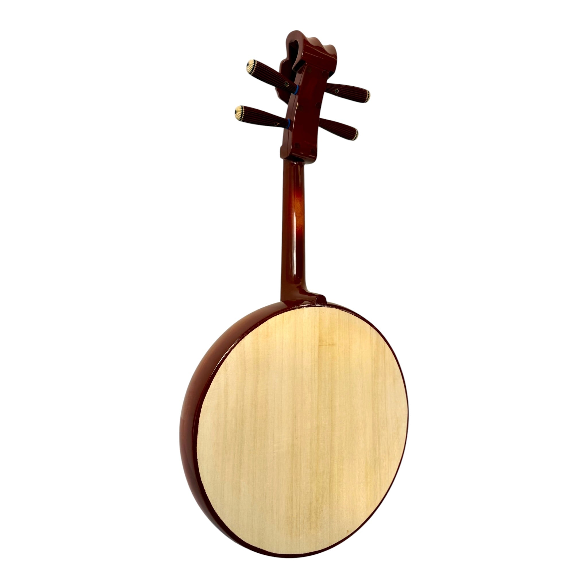 Hua Yin ZR300 Hardwood Zhongruan Chinese Moon Guitar - Traditional 4-String Tenor Ruan for Beginners & Education