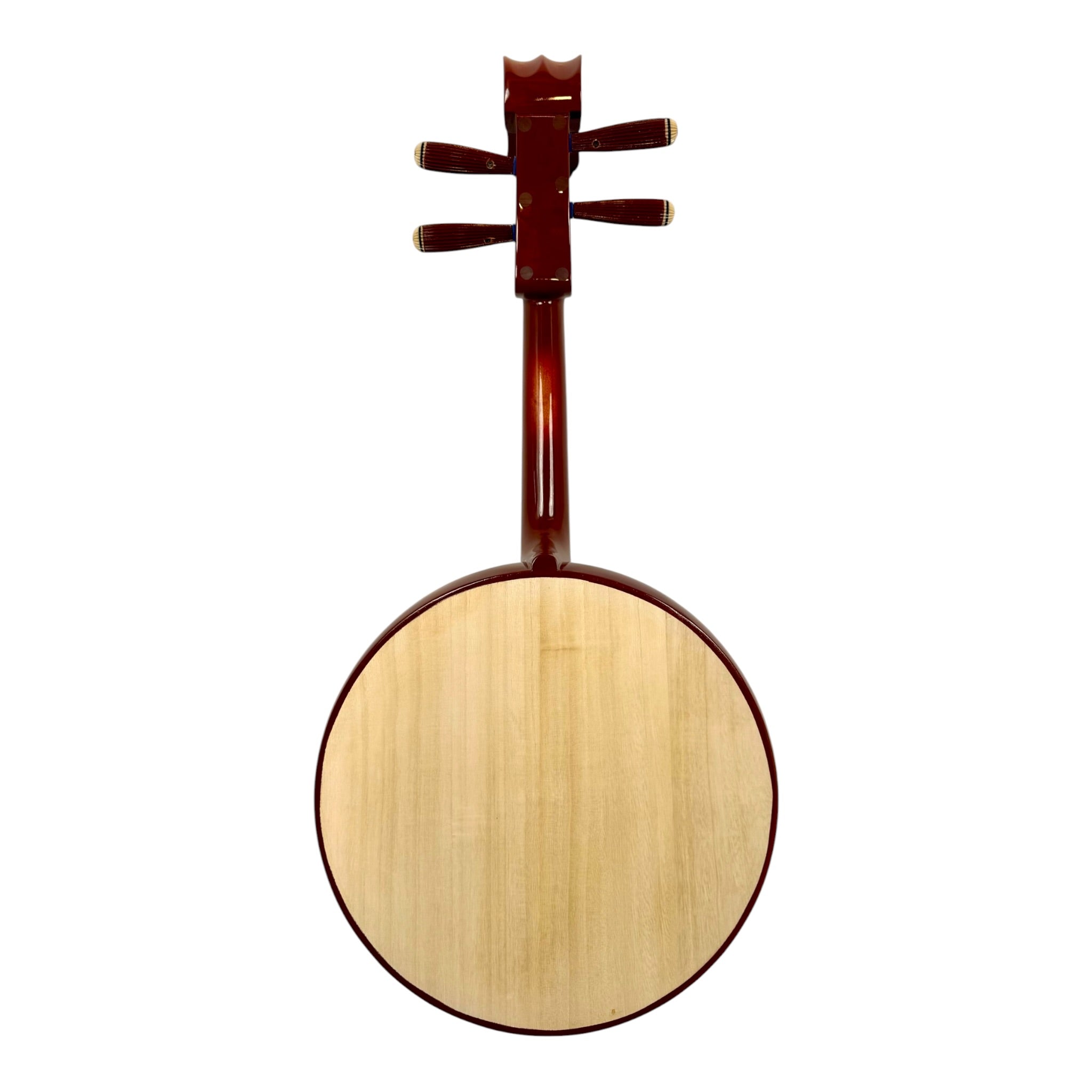 Hua Yin ZR300 Hardwood Zhongruan Chinese Moon Guitar - Traditional 4-String Tenor Ruan for Beginners & Education