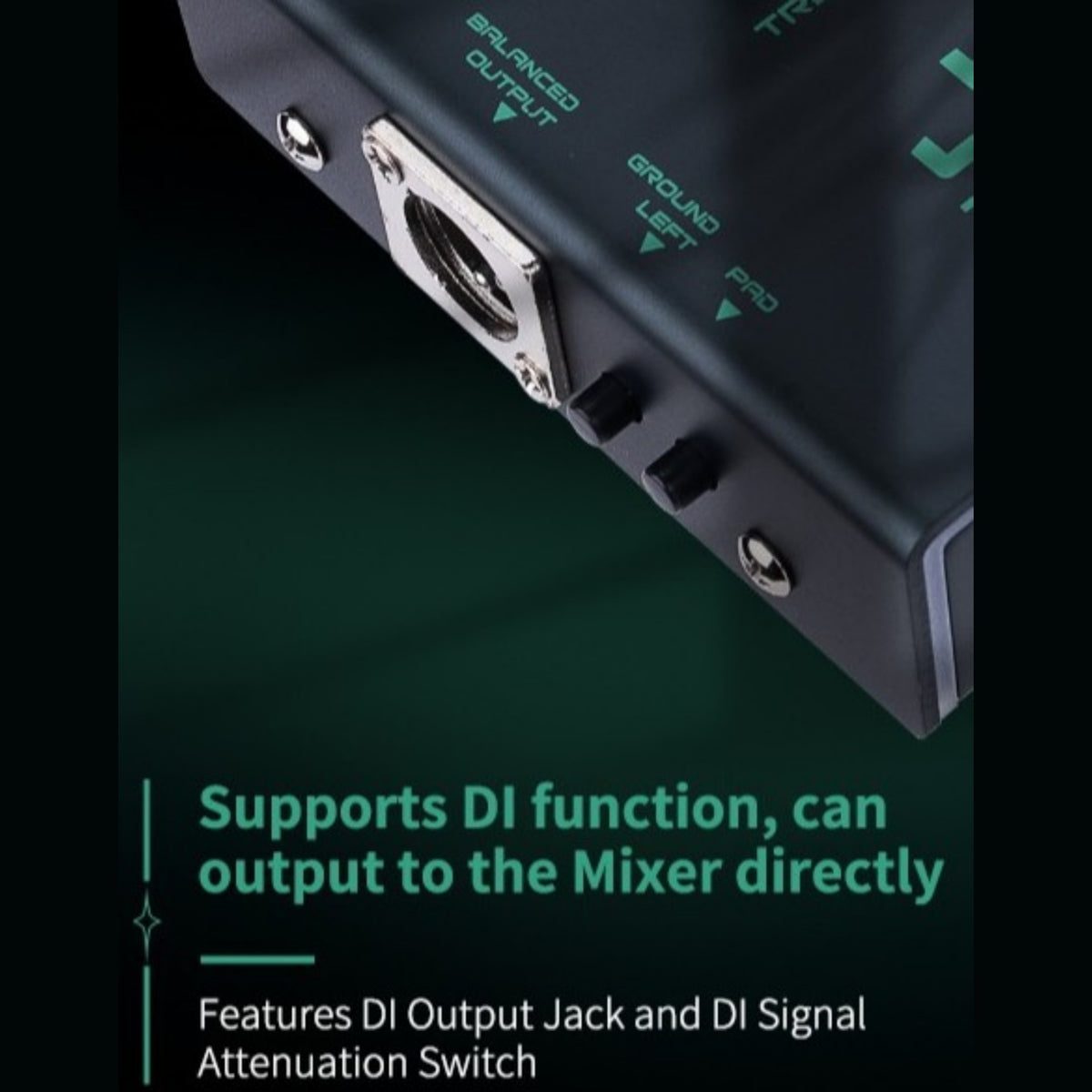 (PREORDER : EST LATE SEPT 2026) Joyo R30 "Tidal Wave" Bass Preamp & DI Pedal for 90's Bass Tone