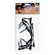 (PREORDER : EST. LATE SEPT 2026) Joyo CM29 Flat Profile OFC Pedal Patch Cable in Black - 5 Pack
