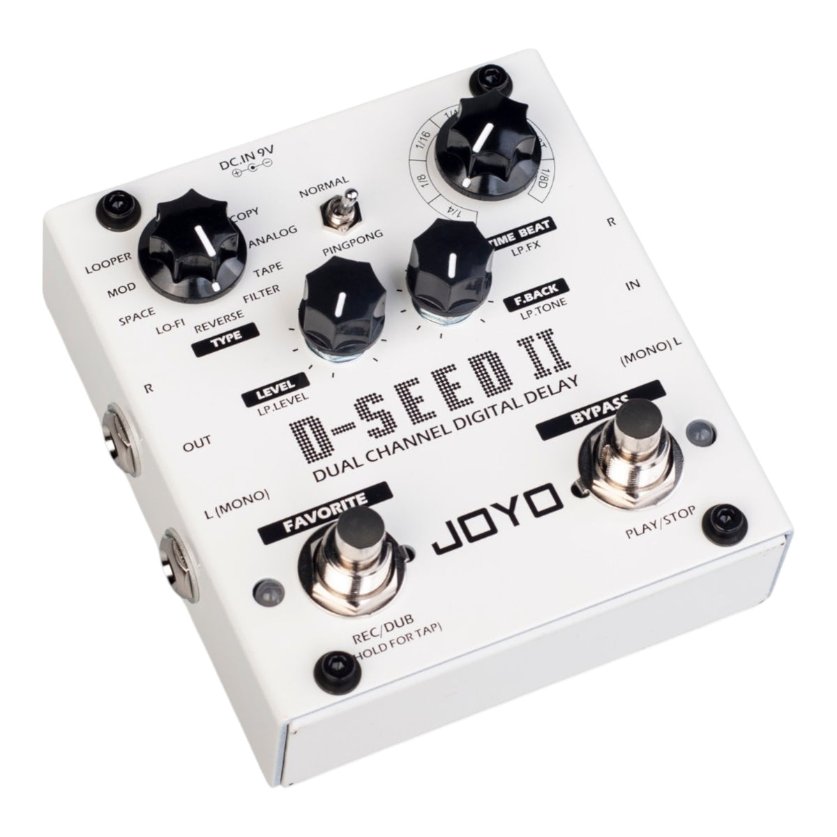 (PREORDER : EST LATE SEPT 2026) Joyo DSEEDII Dual Channel Digital Delay Effect Guitar Pedal w/ Built-In Looper