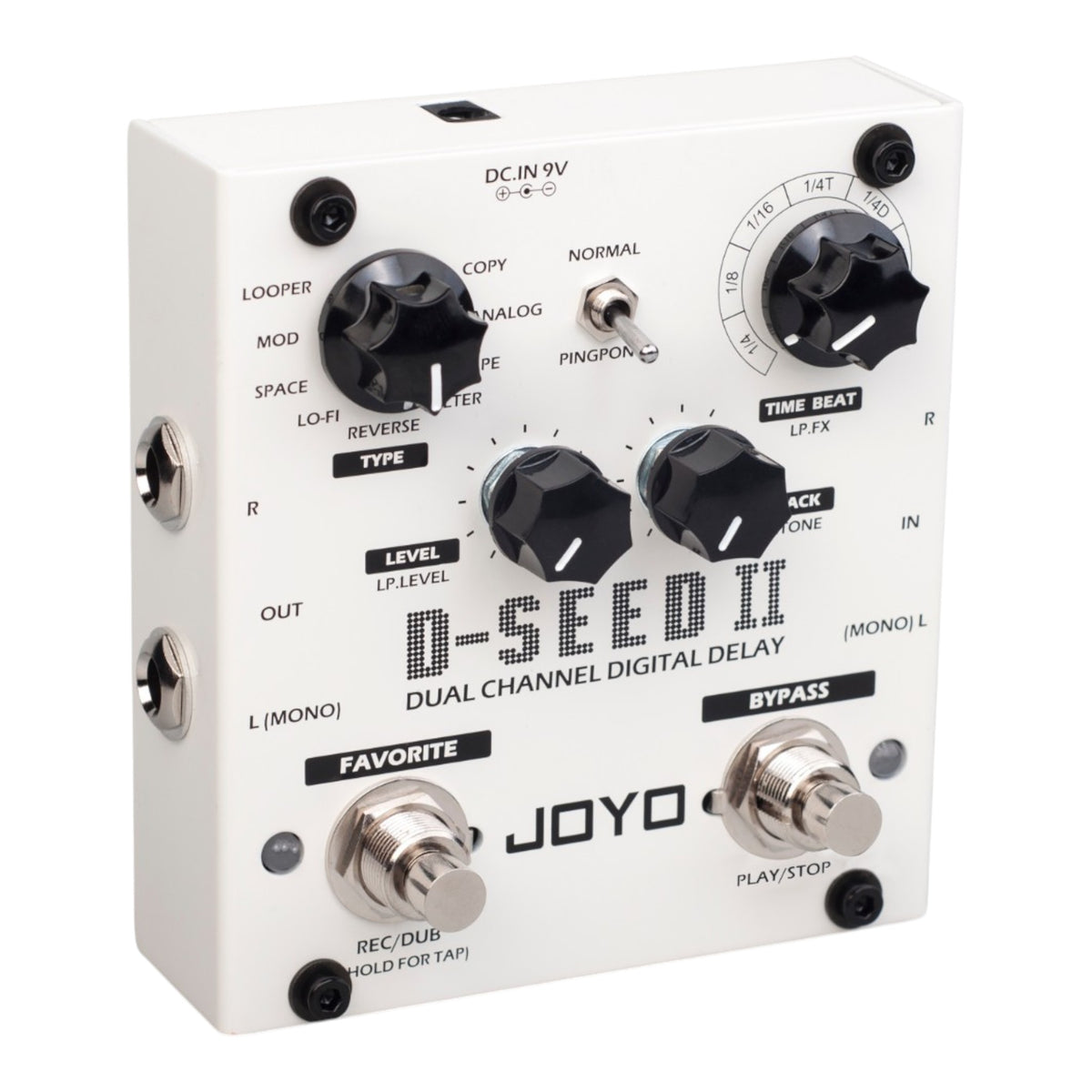(PREORDER : EST LATE SEPT 2026) Joyo DSEEDII Dual Channel Digital Delay Effect Guitar Pedal w/ Built-In Looper