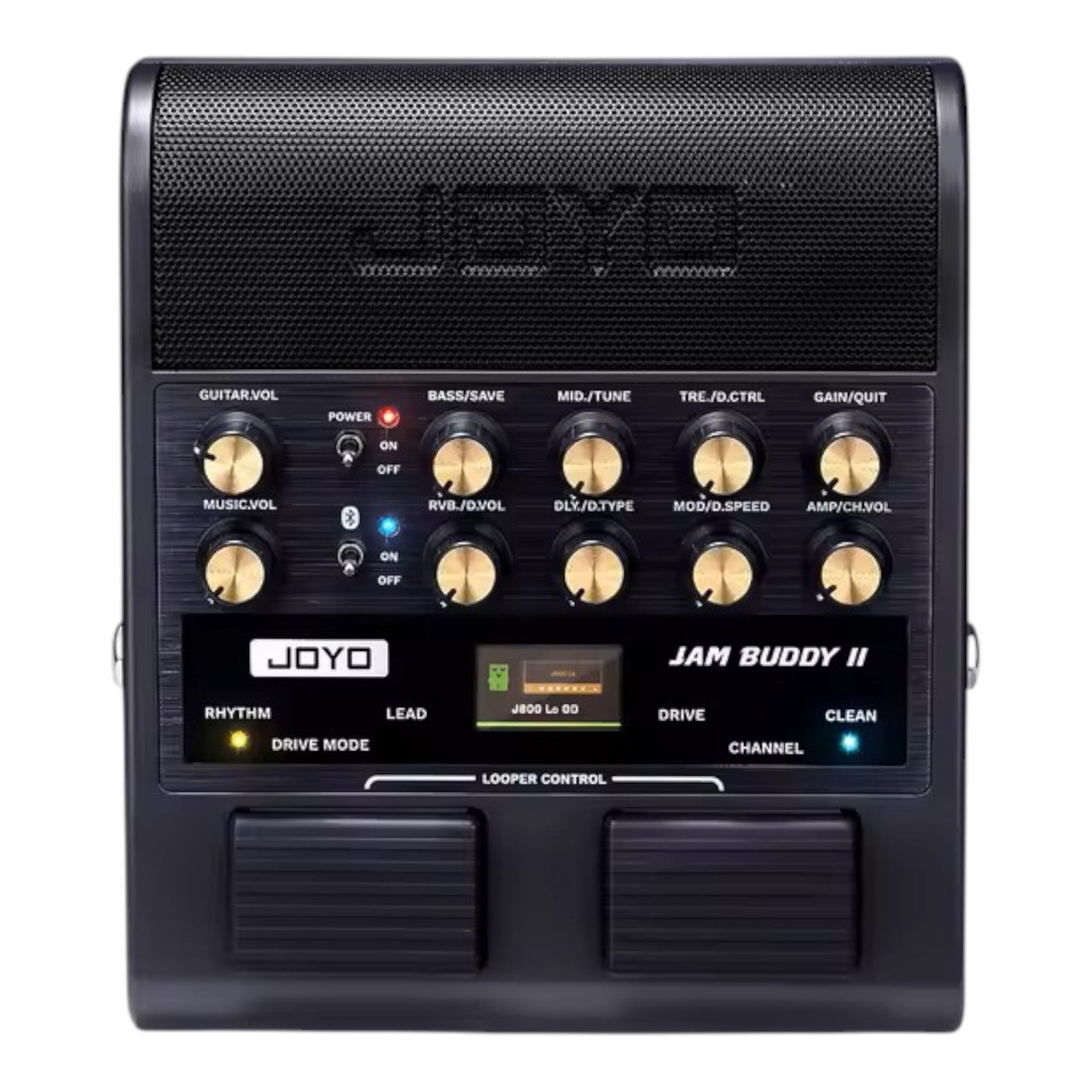 Joyo Jam Buddy II Portable Multi-Effect Modelling Guitar Amplifier with Bluetooth & Looper | Black or Orange