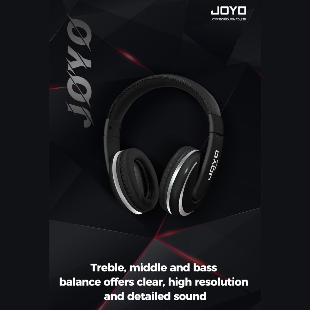 (PREORDER : EST LATE SEPT 2026) Joyo JMH04 Studio Monitor Over-Ear Headphones w/ 50mm High-Fidelity Drivers