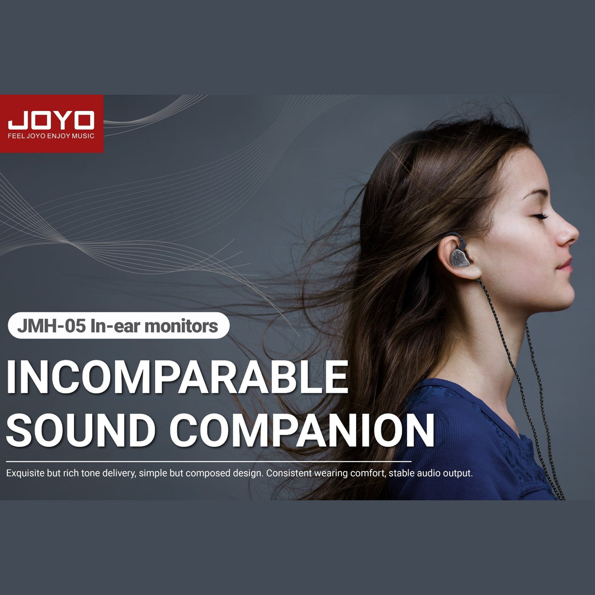 (PREORDER : EST LATE SEPT 2026) Joyo JMH05 Professional Hybrid In-Ear Monitor Headphones w/ Balanced Armature & Dynamic Driver