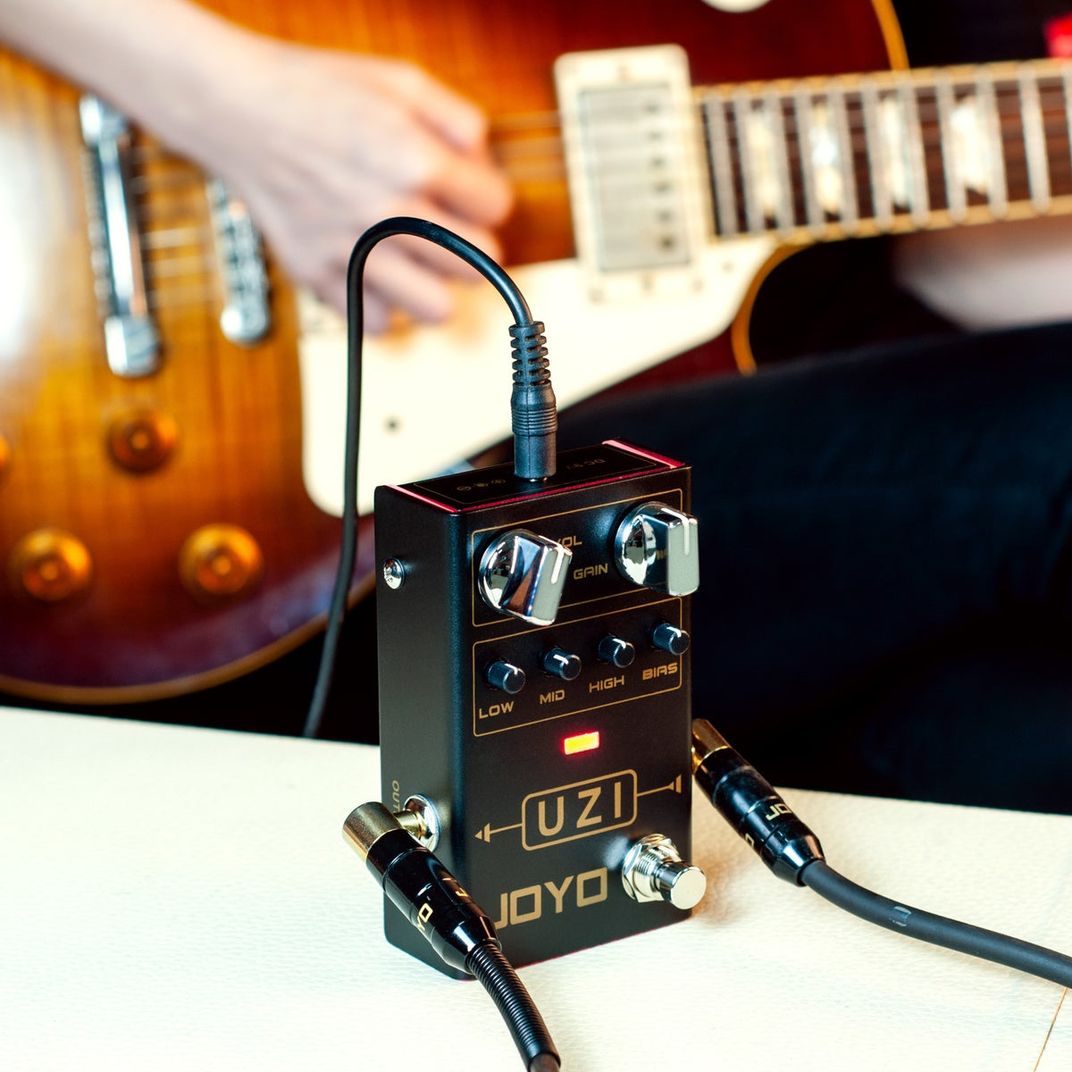 (PREORDER : EST LATE SEPT 2026) Joyo R03 "Uzi" High-Gain Heavy Distortion Effects Pedal w/ Bias Control