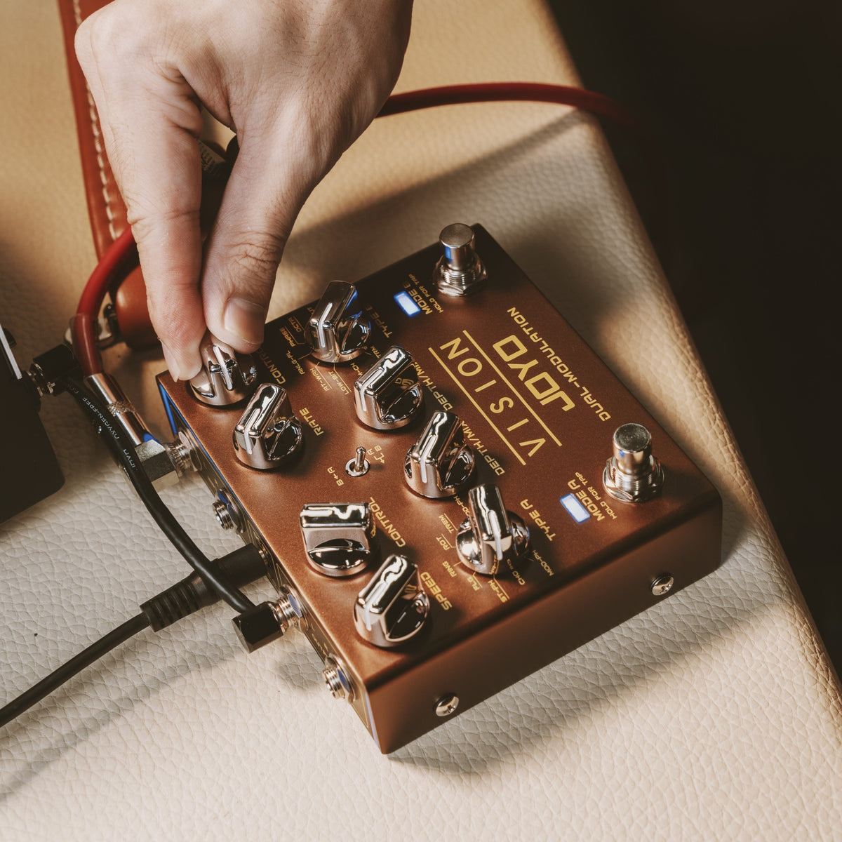 (PREORDER : EST LATE SEPT 2026) Joyo R09 "Vision" Dual Channel Modulation Effects Pedal w/ Tap Tempo