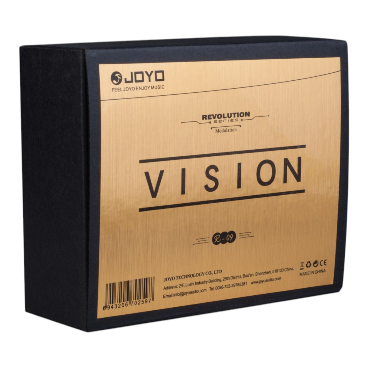 (PREORDER : EST LATE SEPT 2026) Joyo R09 "Vision" Dual Channel Modulation Effects Pedal w/ Tap Tempo