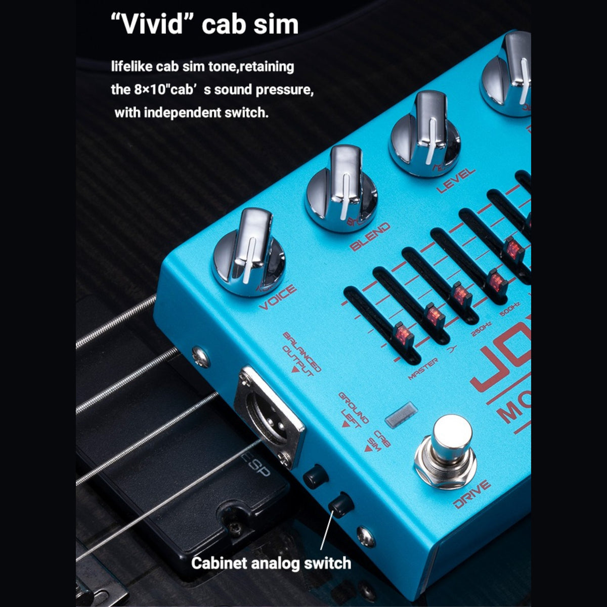 Joyo R26 "Monomyth" Dual Channel 6-Band EQ Bass Preamp & DI Pedal w/ Overdrive