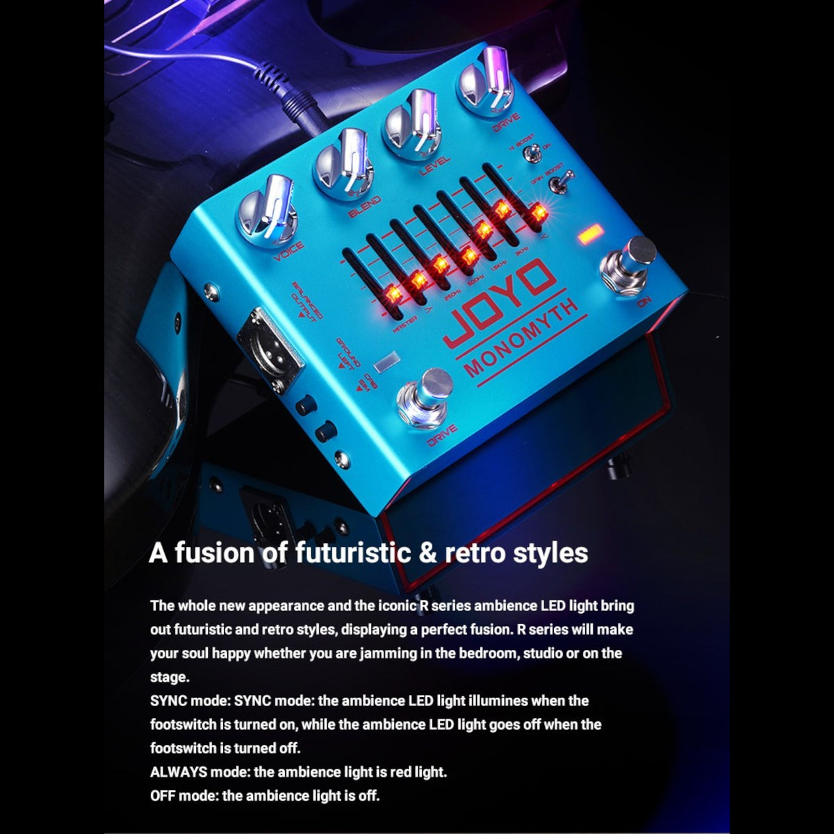 Joyo R26 "Monomyth" Dual Channel 6-Band EQ Bass Preamp & DI Pedal w/ Overdrive