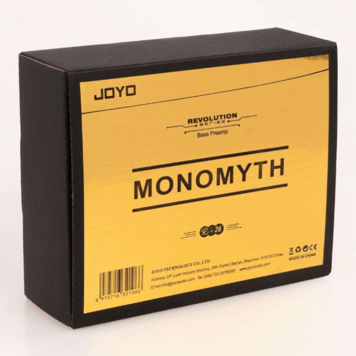 Joyo R26 "Monomyth" Dual Channel 6-Band EQ Bass Preamp & DI Pedal w/ Overdrive