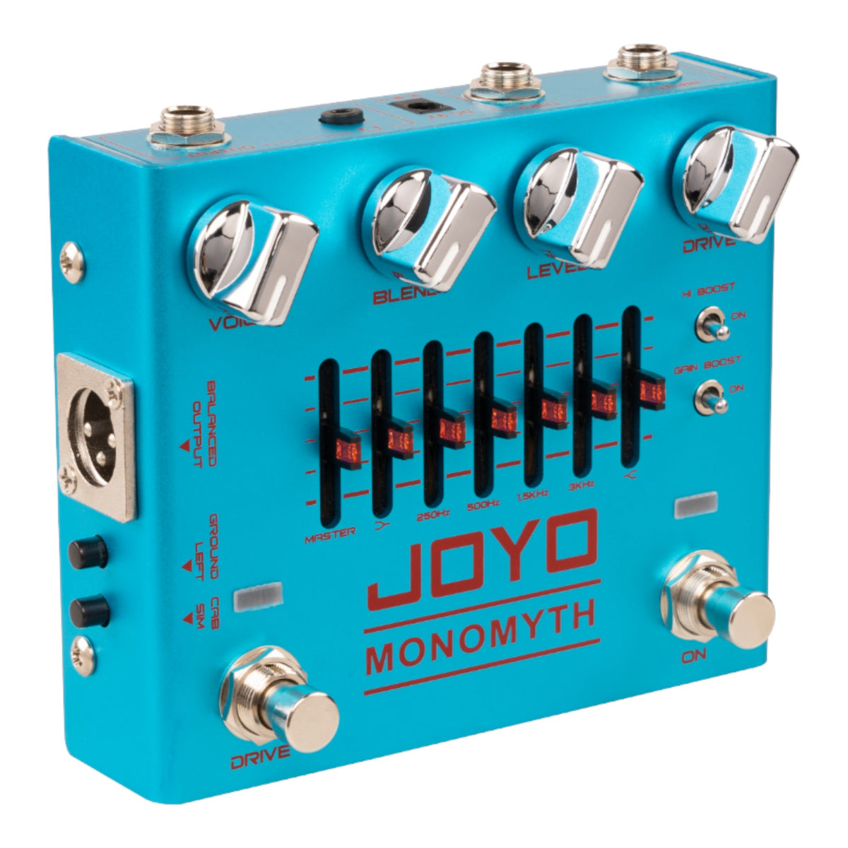 Joyo R26 "Monomyth" Dual Channel 6-Band EQ Bass Preamp & DI Pedal w/ Overdrive