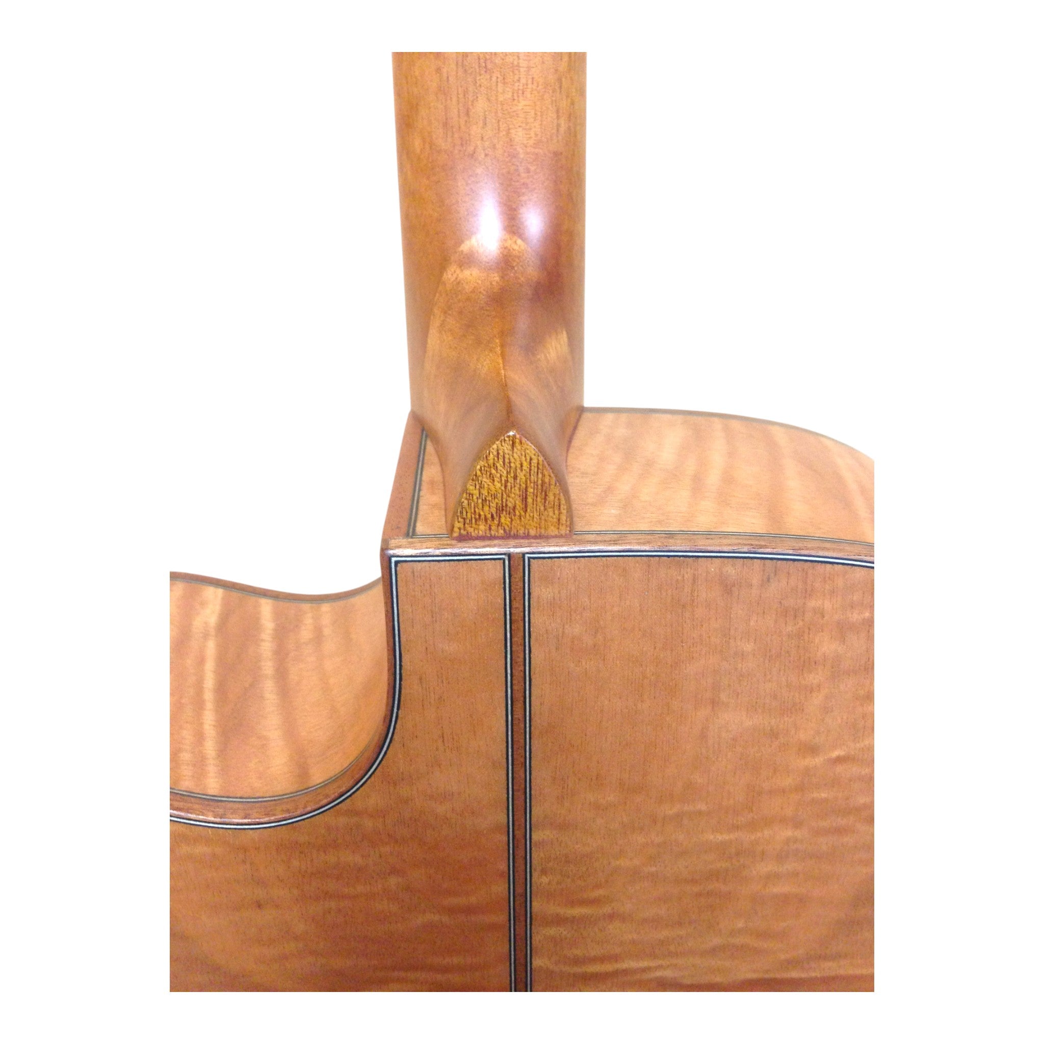 Klema K200DCCE Solid Canadian Cedar Top Flamed Maple Body Dreadnought Cutaway Acoustic Guitar - Natural