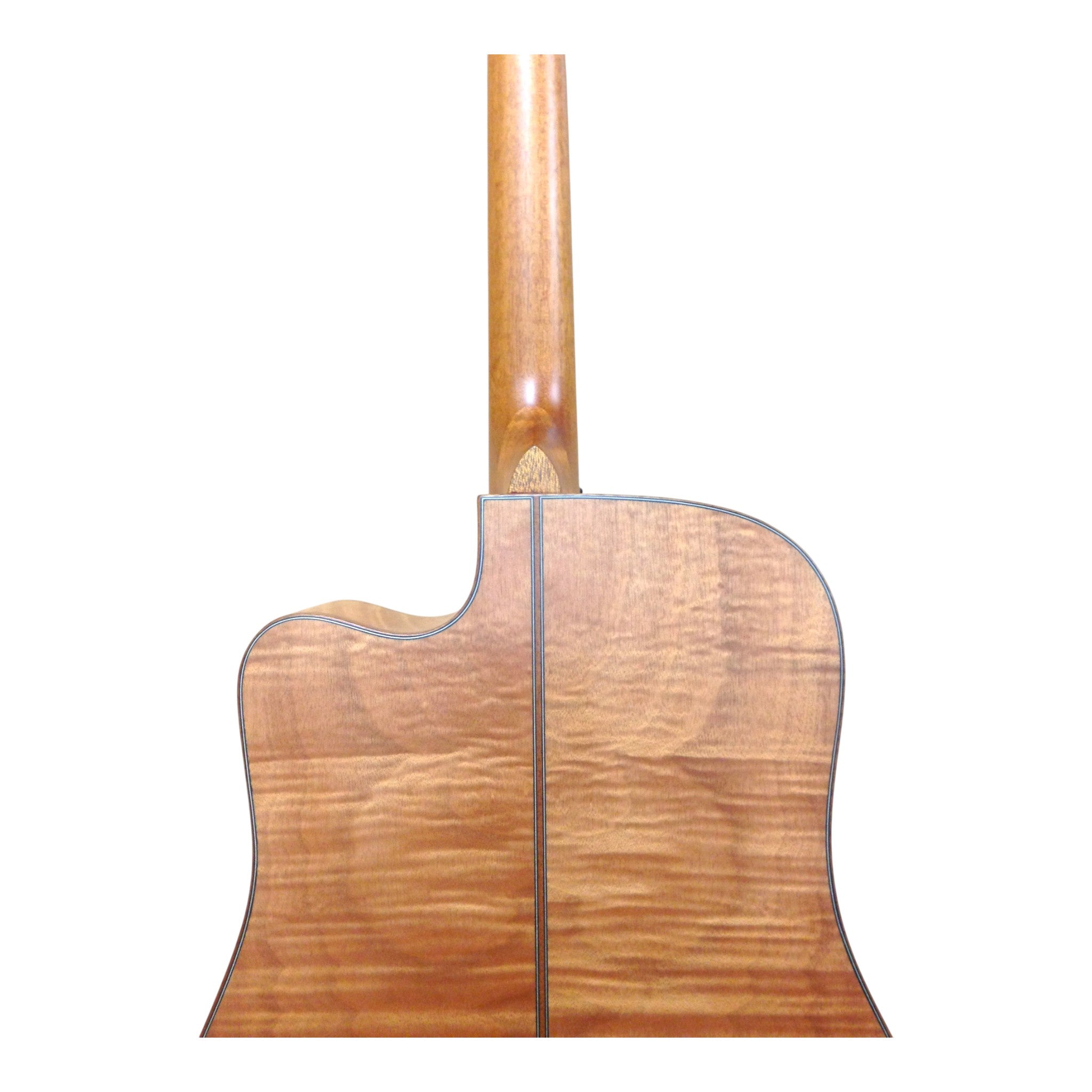 Klema K200DCCE Solid Canadian Cedar Top Flamed Maple Body Dreadnought Cutaway Acoustic Guitar - Natural