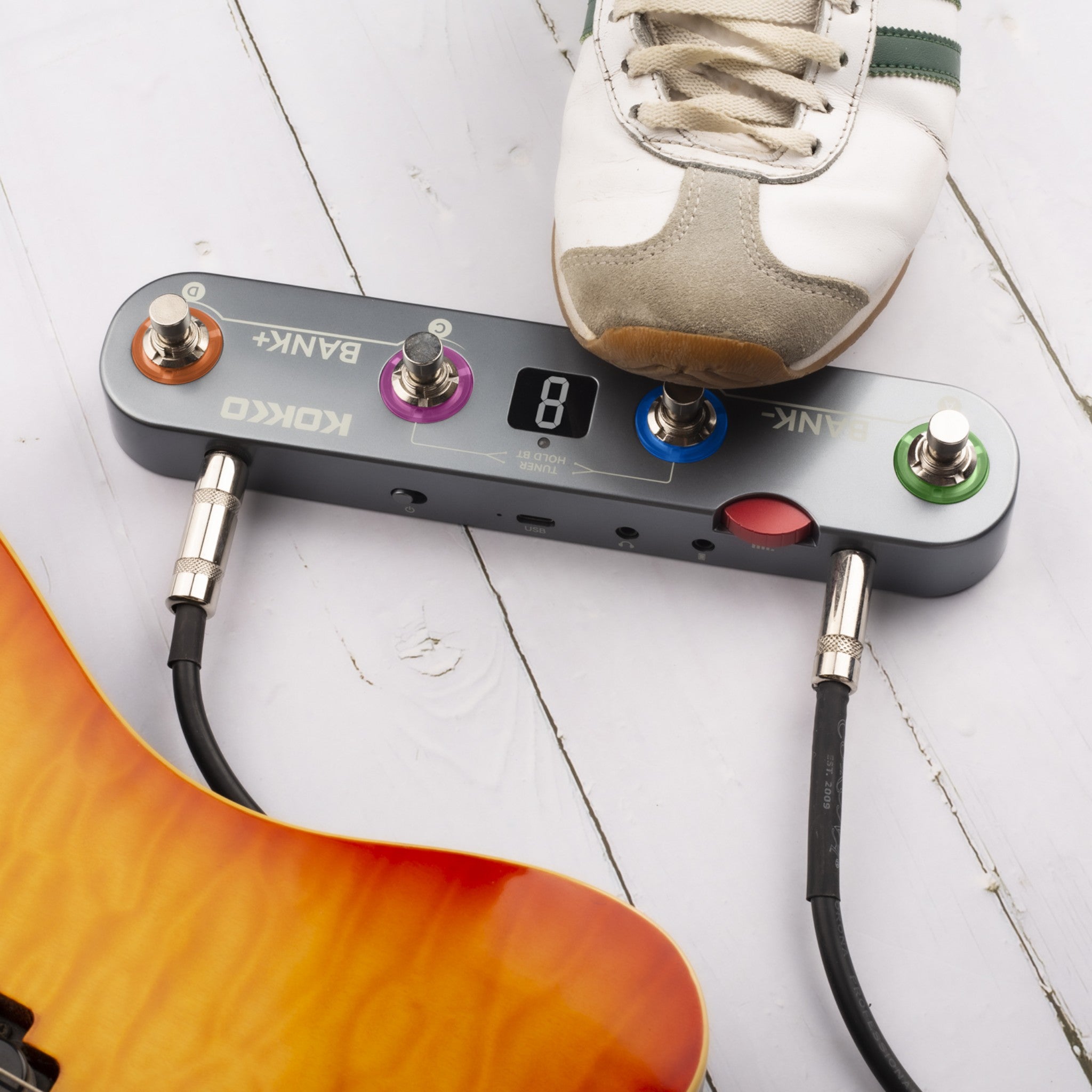 (PREORDER: MID OCT 2026) Kokko KE1 Multi-Functional Portable Guitar Effects Processor Pedal w/ Amp and IR Cab Simulations & USB Audio Interface