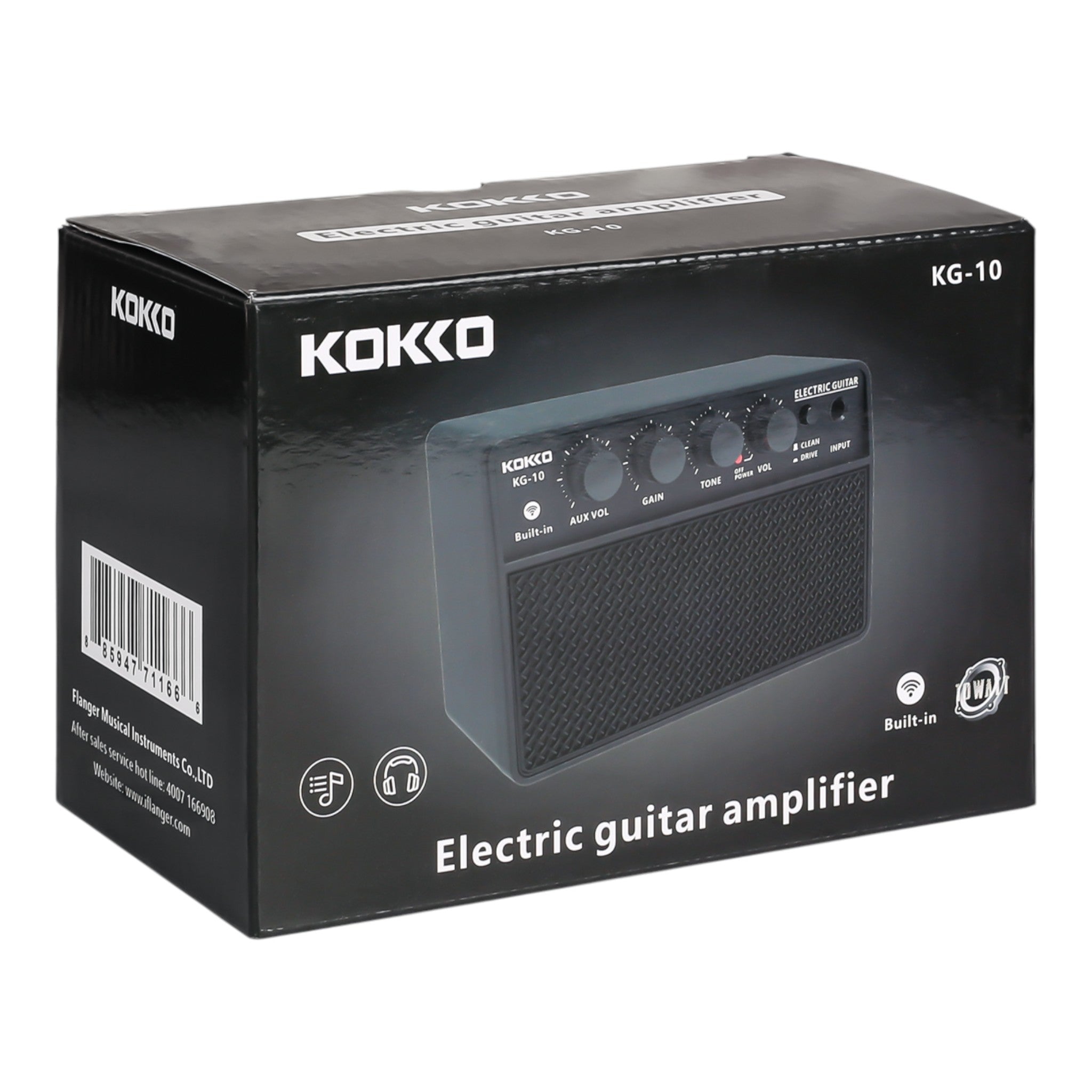 (PREORDER: MID OCT 2026) Kokko KG10 10W Mini Rechargable Electric Guitar Amplifier with Bluetooth