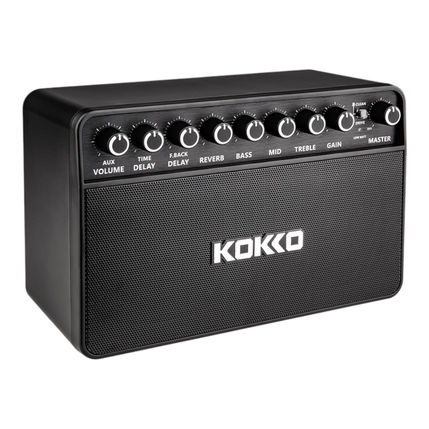 (PREDORDER: MID OCT 2026) Kokko KG20 20W Portable Rechargable Modeling Electric Guitar Amplifier w/ Bluetooth & Headphone Output