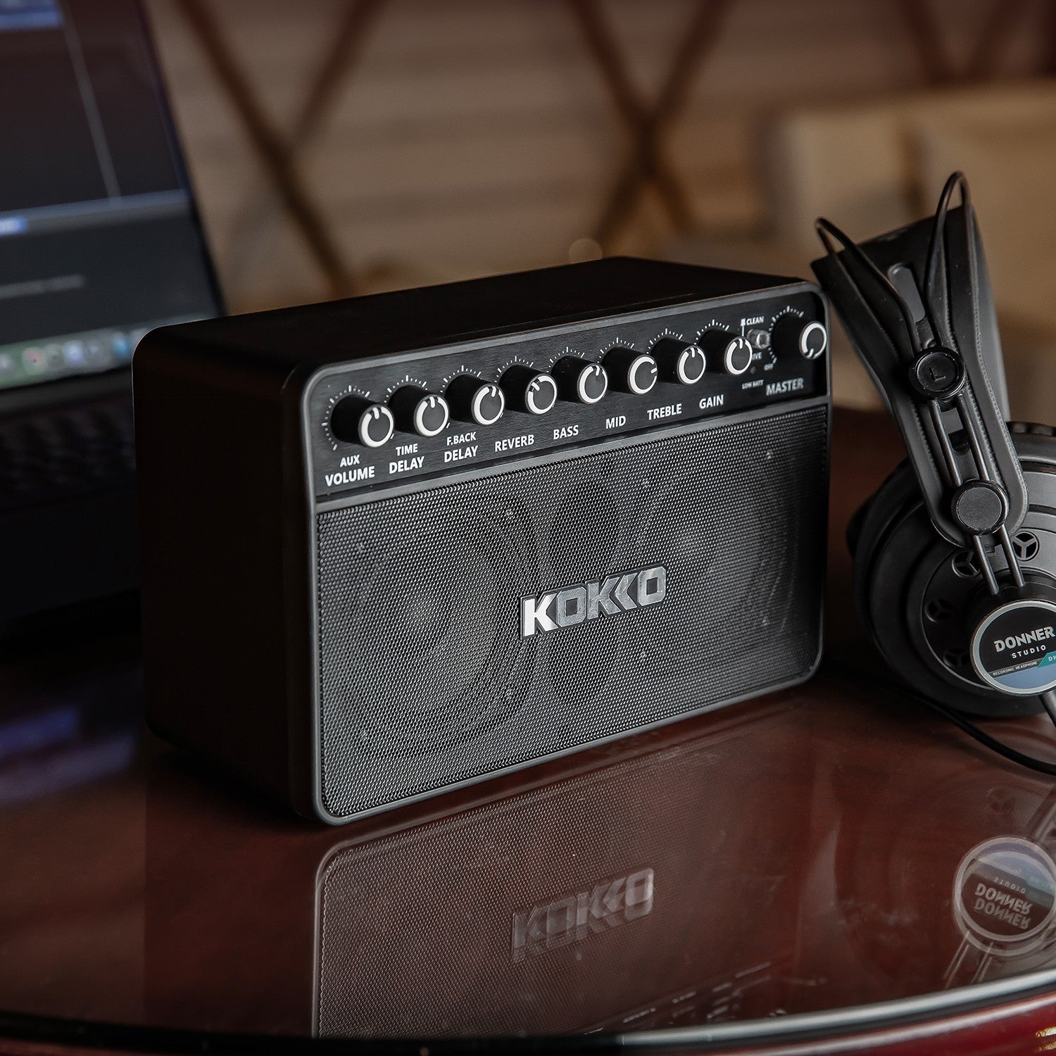 (PREDORDER: MID OCT 2026) Kokko KG20 20W Portable Rechargable Modeling Electric Guitar Amplifier w/ Bluetooth & Headphone Output