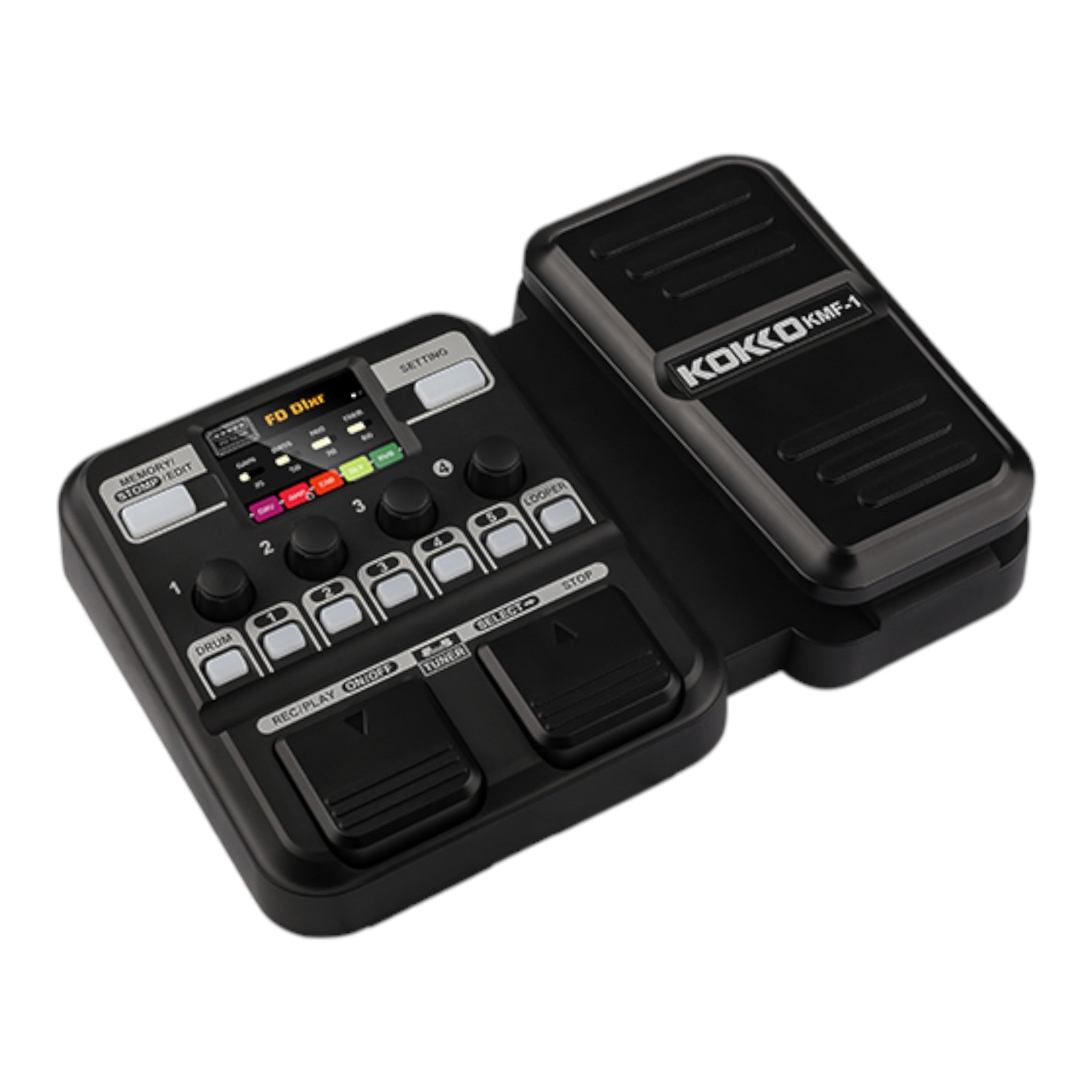 (PREORDER: MID OCT 2026) Kokko KMF1 Guitar Multi-Effects Pedal with Amp & Cabinet Modeling & Built-in Drum Machine