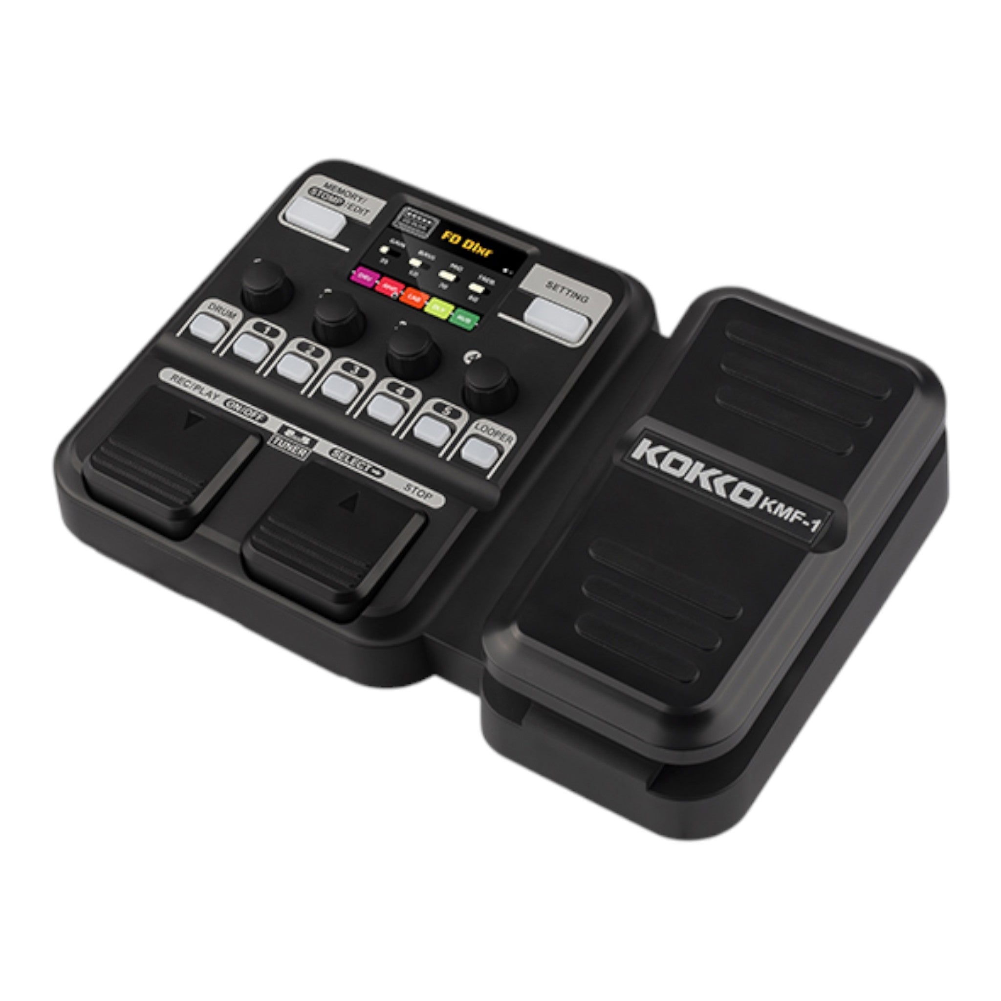 (PREORDER: MID OCT 2026) Kokko KMF1 Guitar Multi-Effects Pedal with Amp & Cabinet Modeling & Built-in Drum Machine