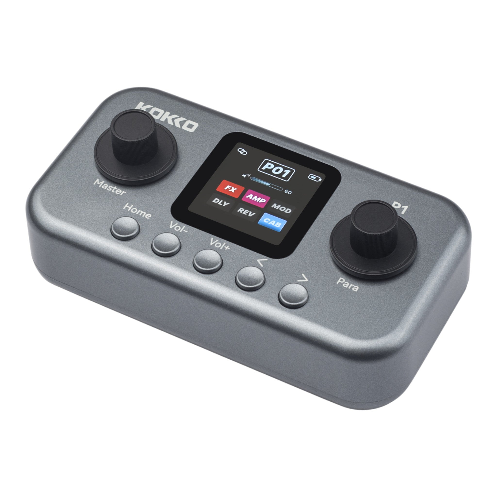 (PREORDER: MID OCT 2026) Kokko P1 Multi-Effects Guitar & Bass Processor w/ Amp + IR Cabinet Simulation & USB Audio Interface