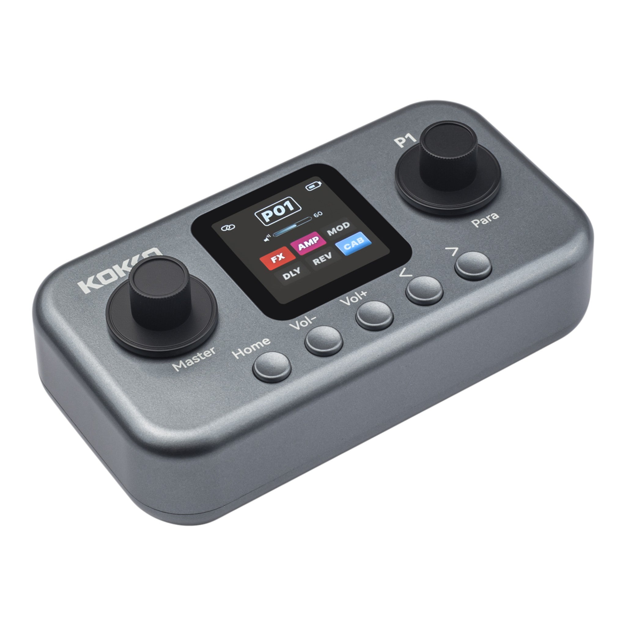 (PREORDER: MID OCT 2026) Kokko P1 Multi-Effects Guitar & Bass Processor w/ Amp + IR Cabinet Simulation & USB Audio Interface