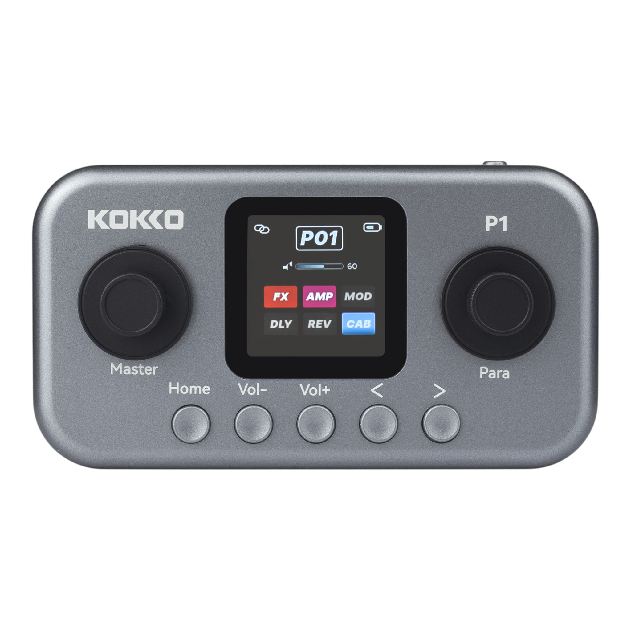 (PREORDER: MID OCT 2026) Kokko P1 Multi-Effects Guitar & Bass Processor w/ Amp + IR Cabinet Simulation & USB Audio Interface