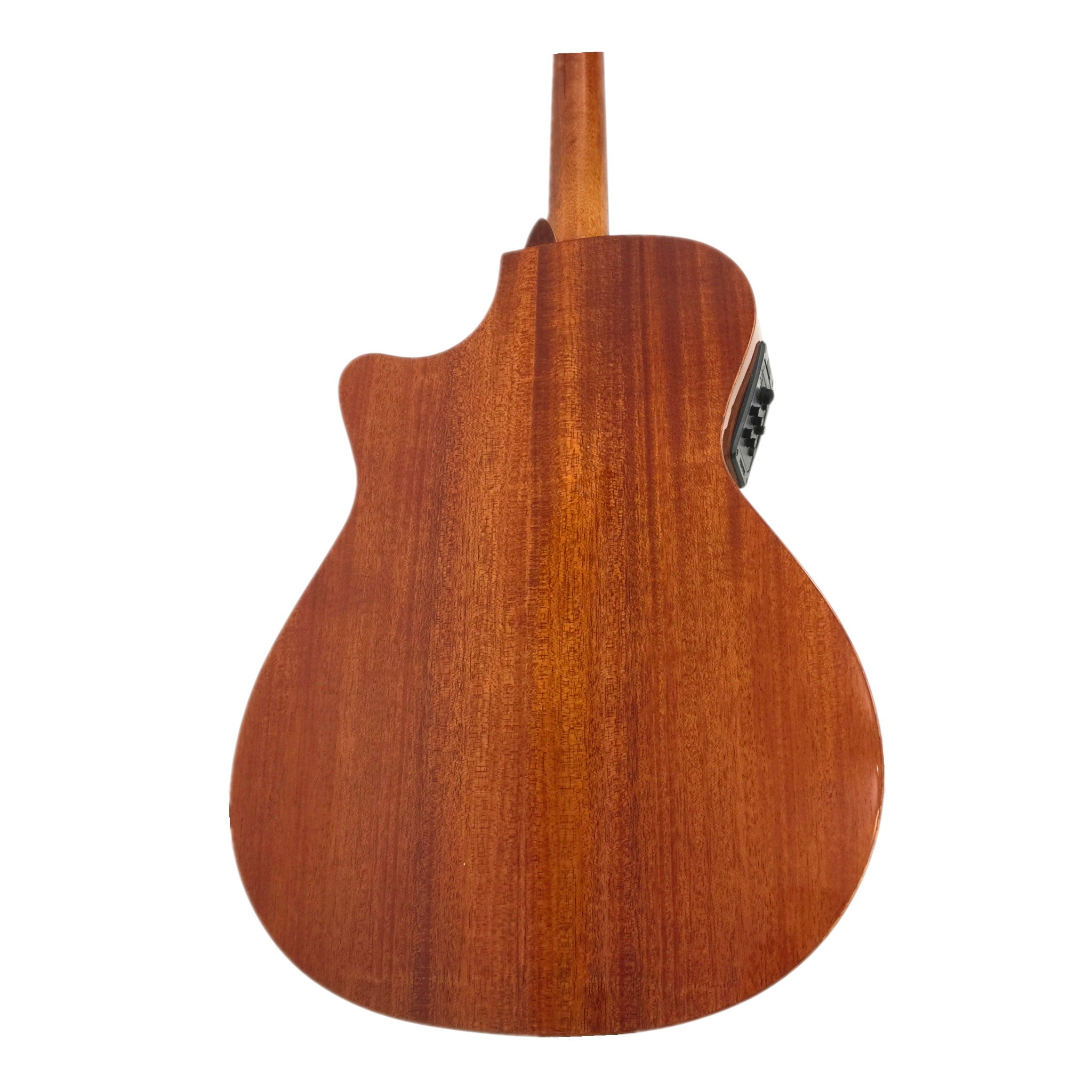 Kriens KA430CSB Flame Maple Top Built-In Fishman Pickup/Tuner OM Cutaway Acoustic Guitar - Natural