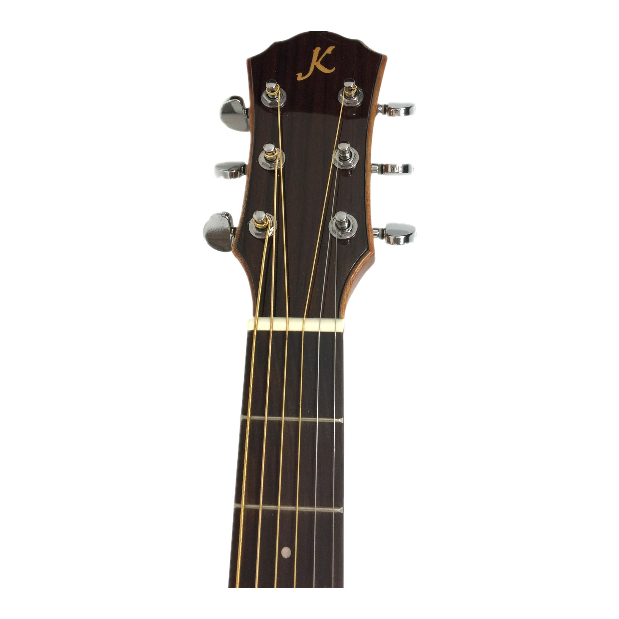 Kriens KA430CSB Flame Maple Top Built-In Fishman Pickup/Tuner OM Cutaway Acoustic Guitar - Natural